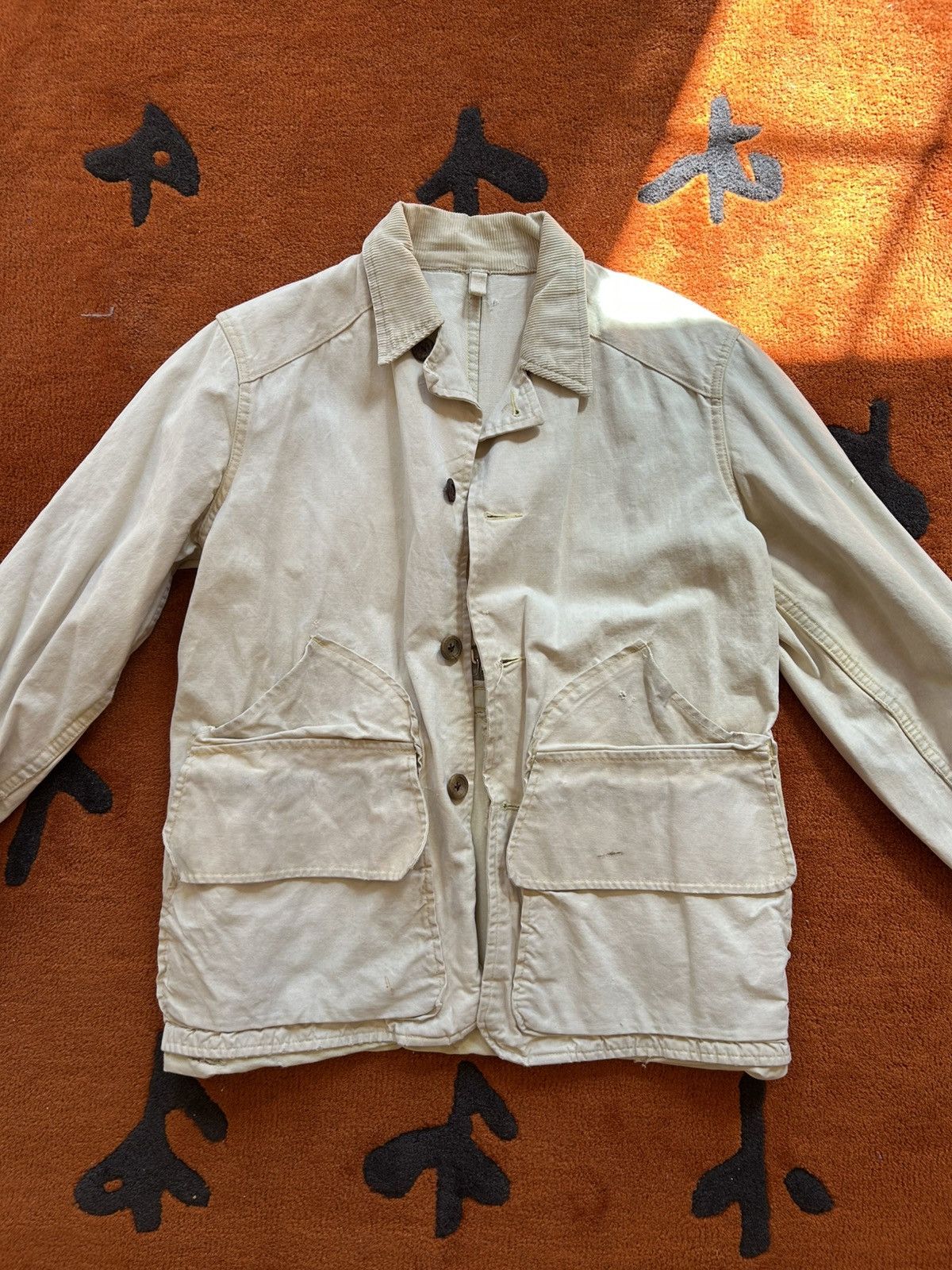 Other Vintage Japanese Workwear Chore Jacket Cream Size US M / EU 48-50 / 2 - 1 Thumbnail
