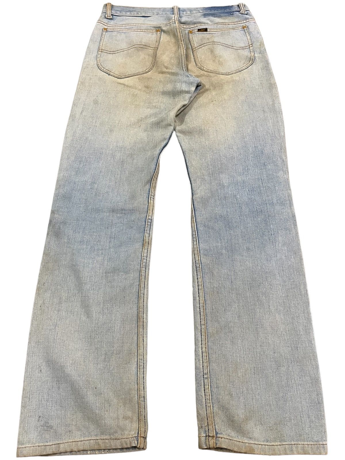 Lee Vintage 90s Lee Yellow Mud Washed Loose Fit Jeans Size US 30 / EU 46 - 2 Thumbnail