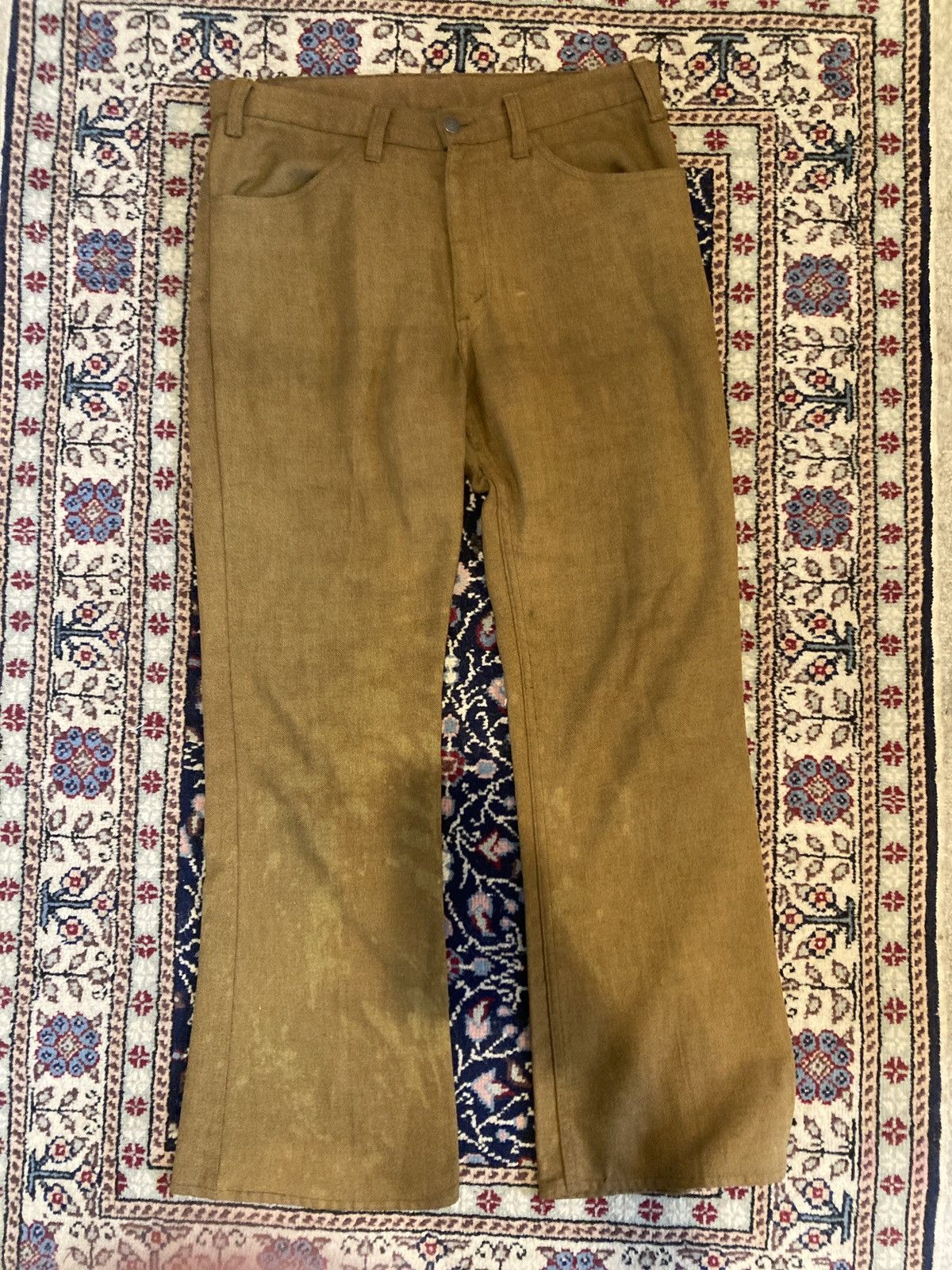 Levi's × Vintage Brown Levi slacks Size US 32 / EU 48 - 3 Thumbnail