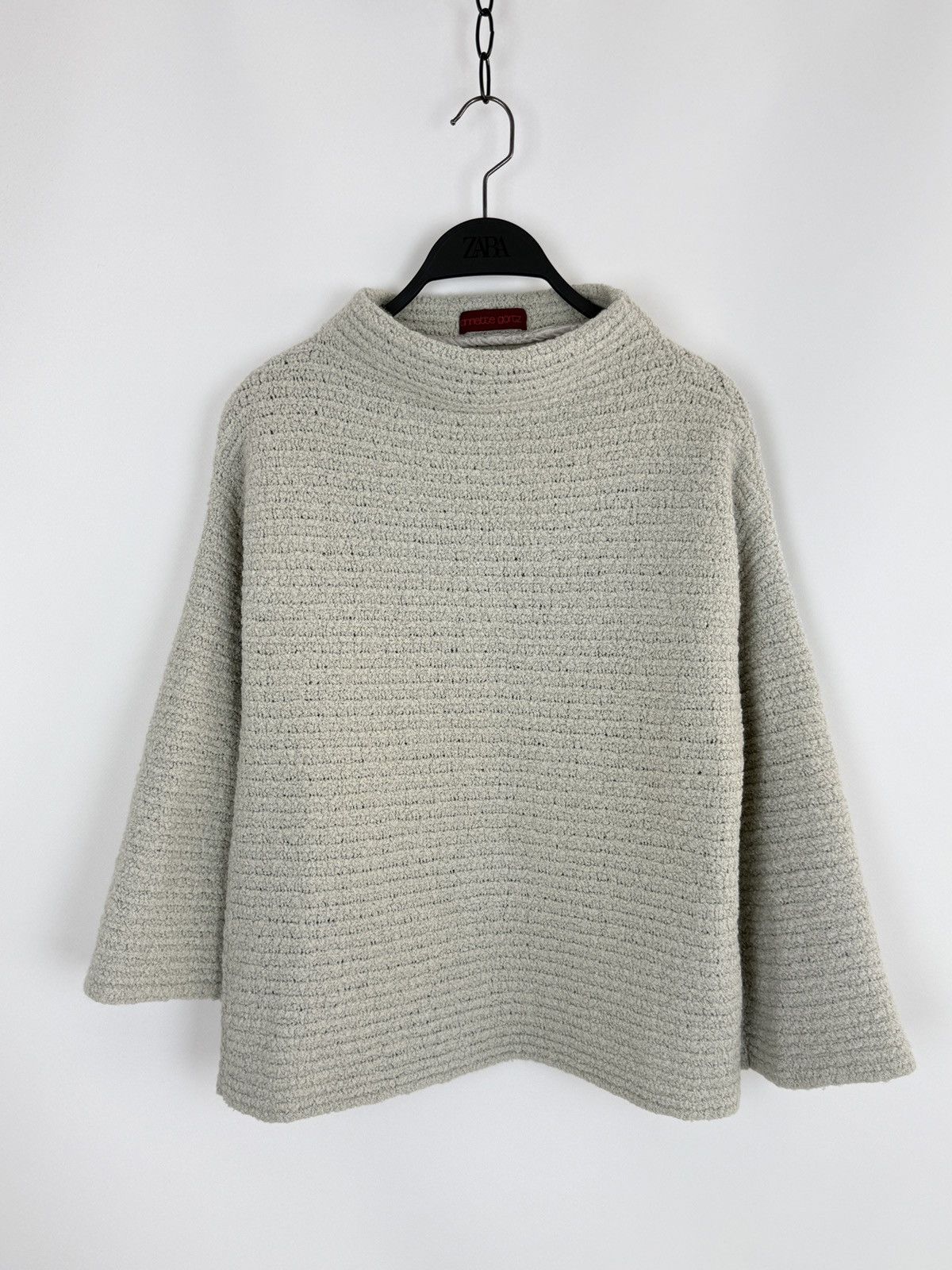 Annette Gortz Annete Gortz Wool Blend Ribbed Mock Neck Sweater Size S / US 4 / IT 40 - 3 Thumbnail