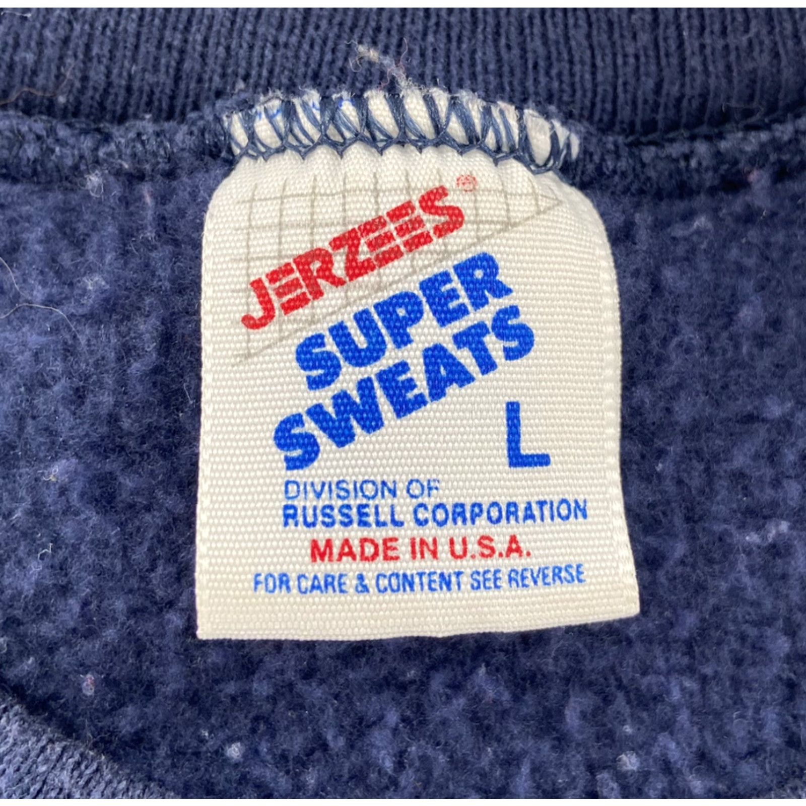 Jerzees VINTAGE Jerzees Sweatshirt Men’s Large L Blue 90s Oak Shores Campground Decatur MI Crew Neck Pullover Graphic Print Canvas Cotton Blend Fleece Size US L / EU 52-54 / 3 - 5 Thumbnail