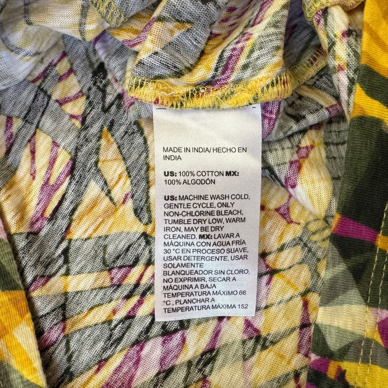 Chicos CHICOS Tropical Leaf Print Knot Front Tee Size Medium (1) Size M / US 6-8 / IT 42-44 - 7 Thumbnail