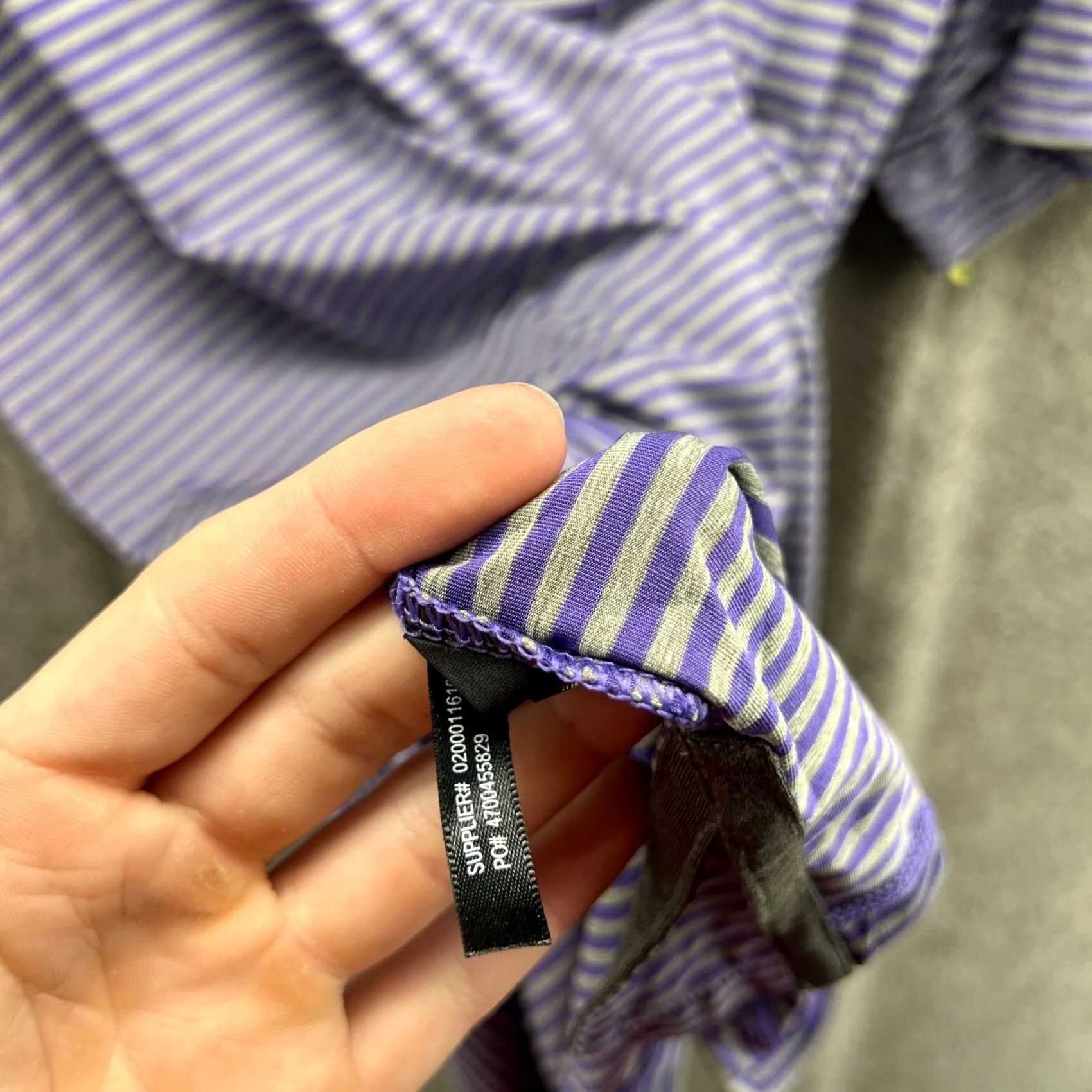 RLX Ralph Lauren Ralph Lauren Polo Shirt Men XXL Adult Purple Gray Striped RLX Golf Polo Shirt Size US XXL / EU 58 / 5 - 3 Thumbnail