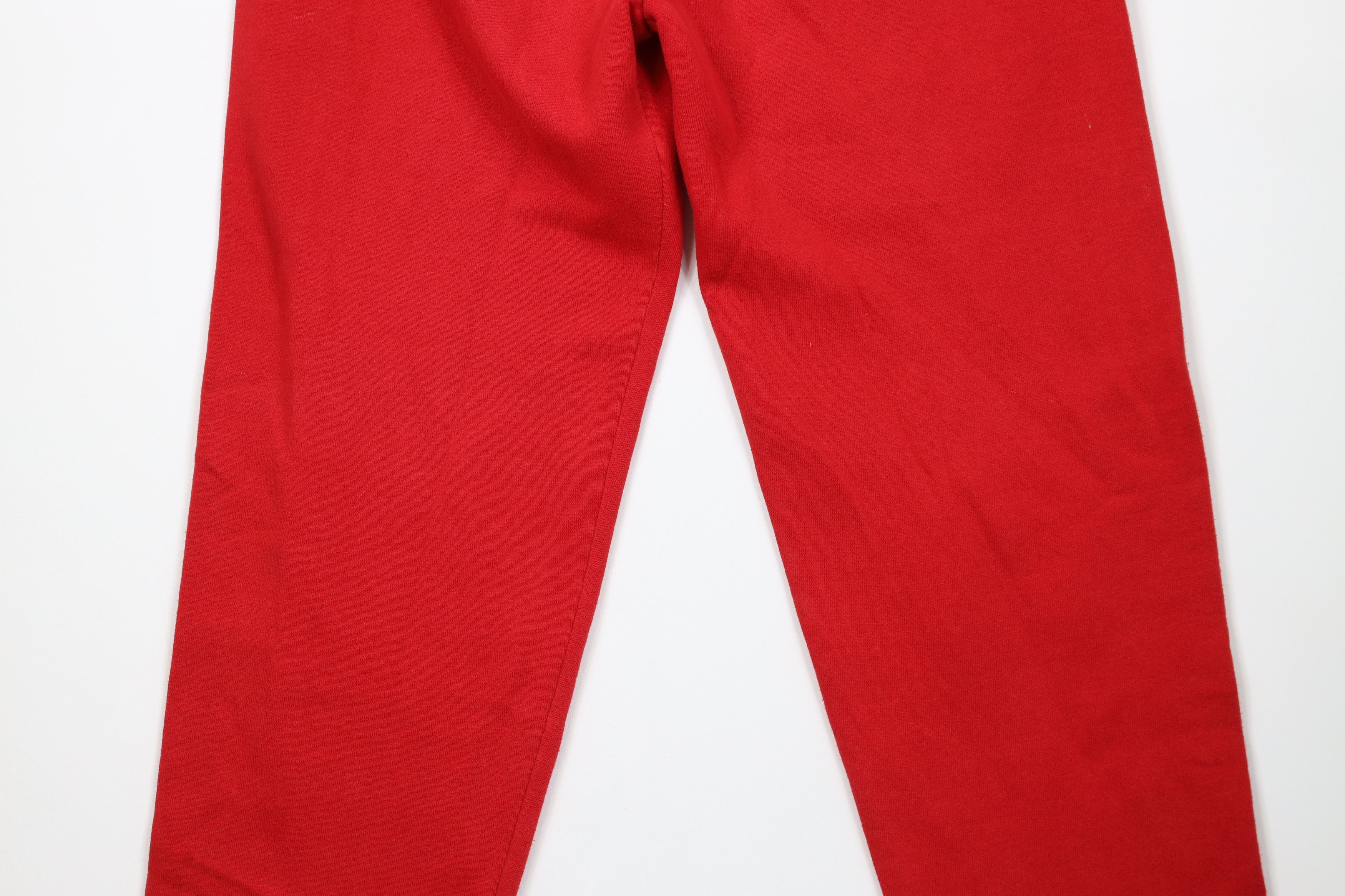 Russell Athletic Vintage 90s Russell Athletic Blank Sweatpants Red USA Size US 34 / EU 50 - 10 Thumbnail