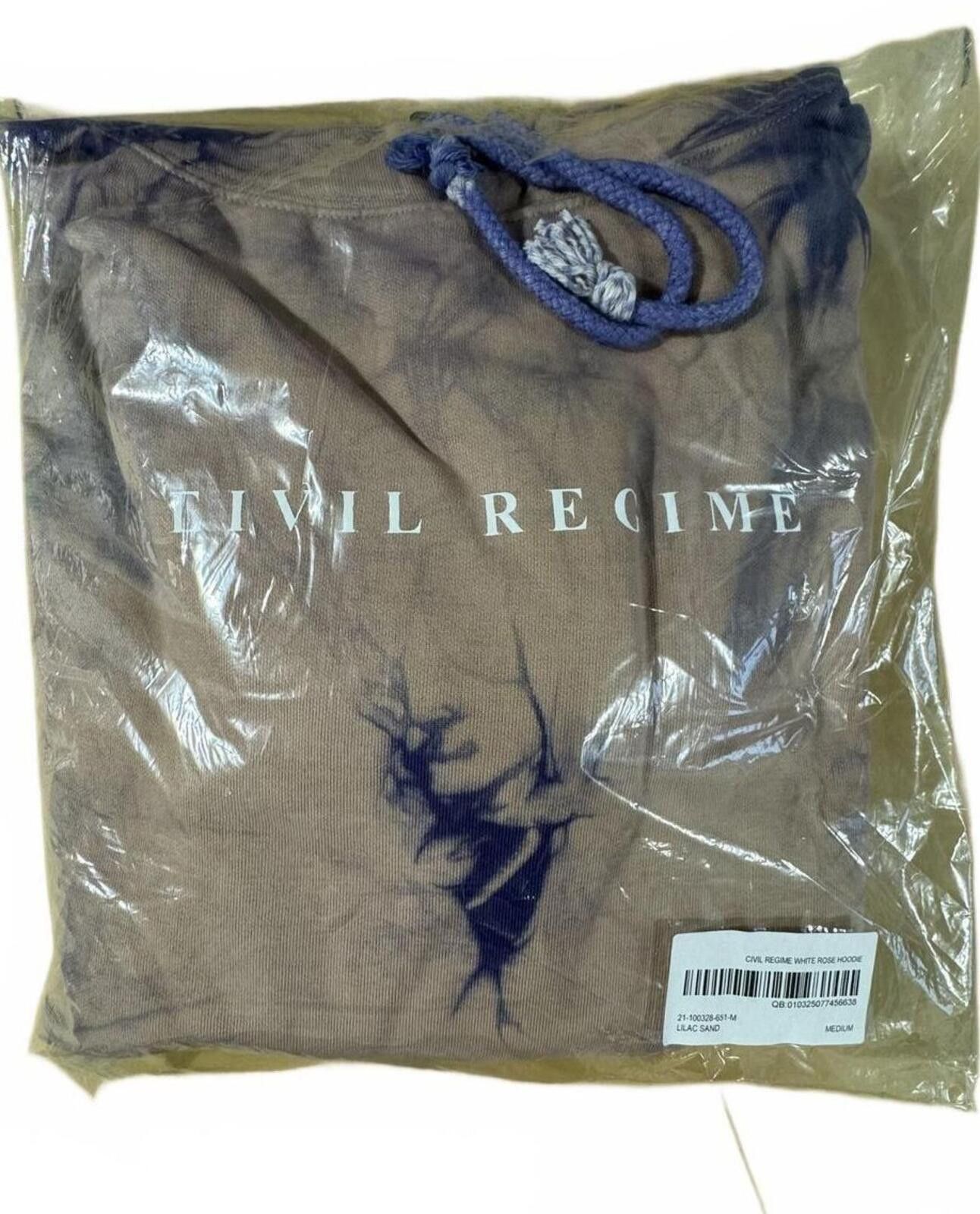 Civil Regime Civil Regime Tie-Dye Embroidered Roses Hoodie-Medium Size US M / EU 48-50 / 2 - 4 Thumbnail