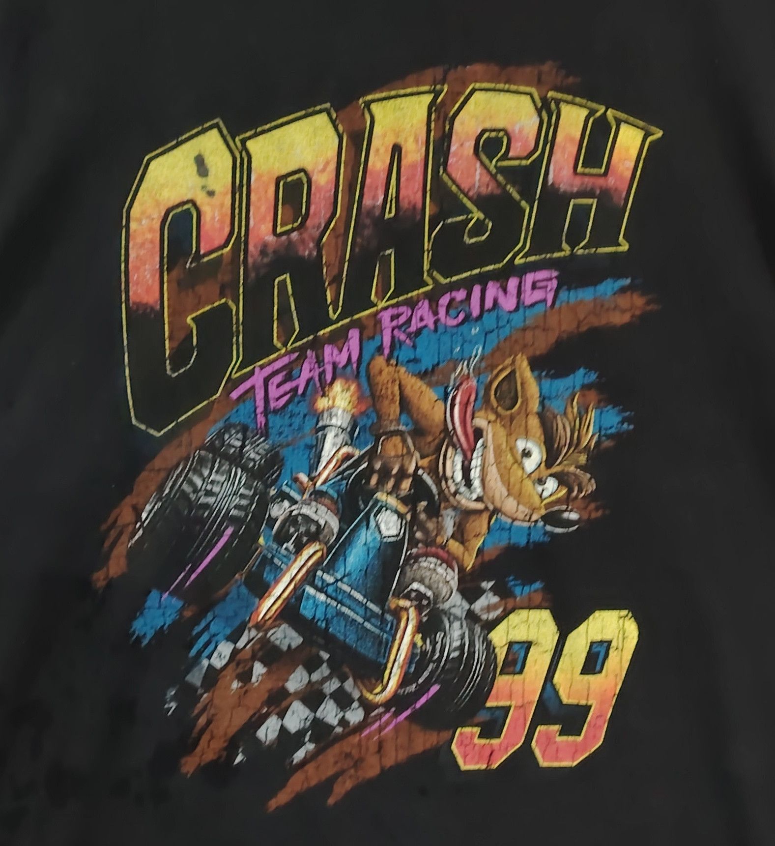 Vintage Crash Team Racing 99 Tee Size US L / EU 52-54 / 3 - 3 Thumbnail