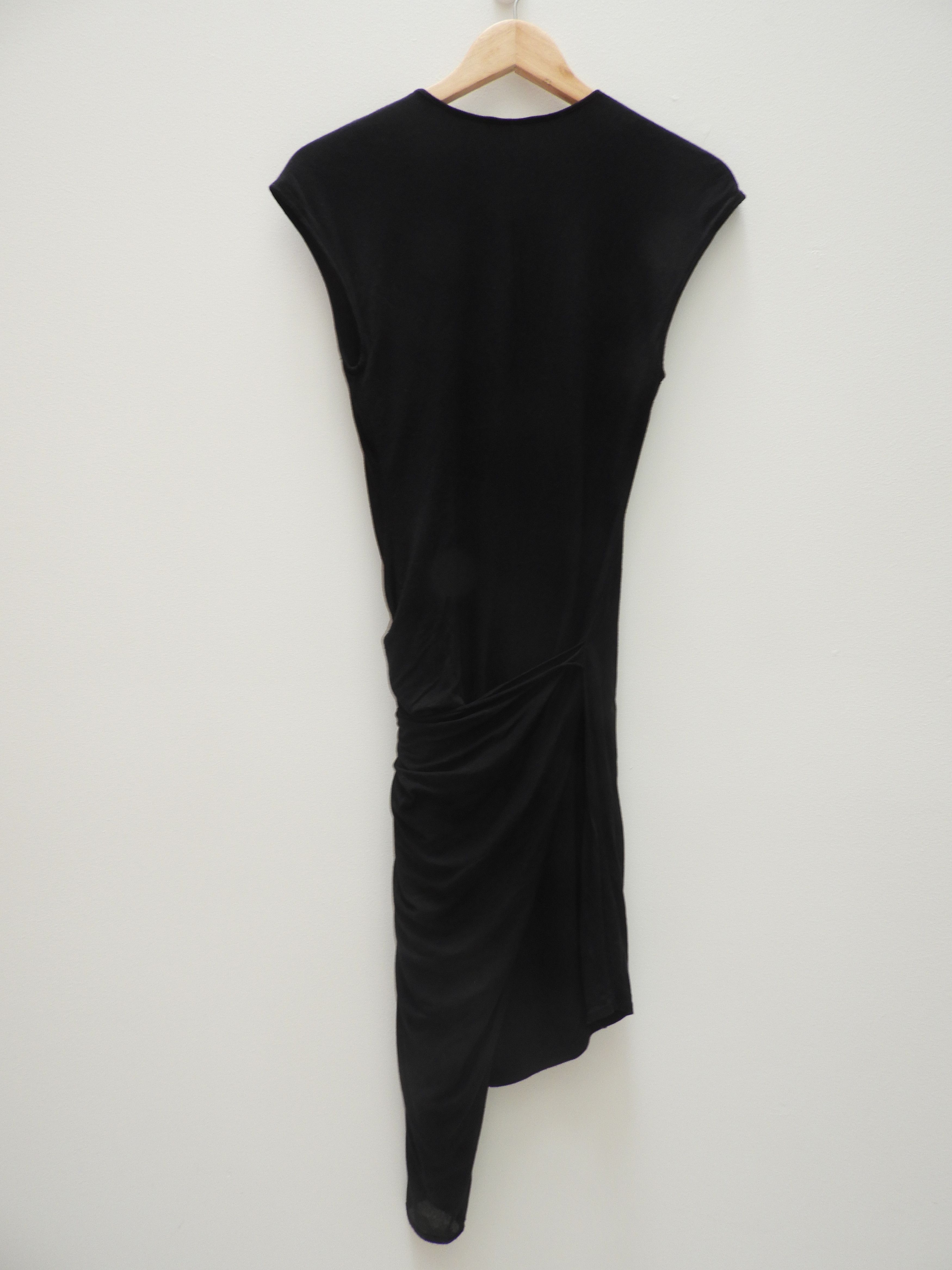 Helmut Lang HELMUT LANG Black Knee-Length Dress Size S / US 4 / IT 40 - 4 Thumbnail
