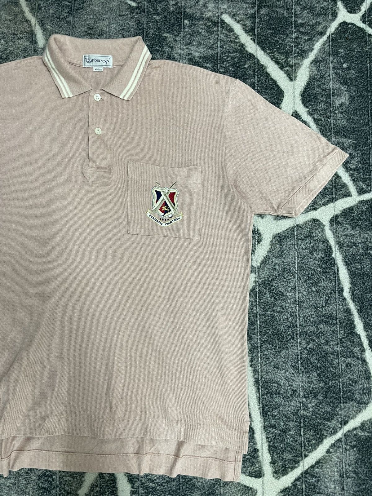 Burberry × Vintage VINTAGE BURBERRYS CRICKET TEAM POLO TEE Size US M / EU 48-50 / 2 - 3 Thumbnail