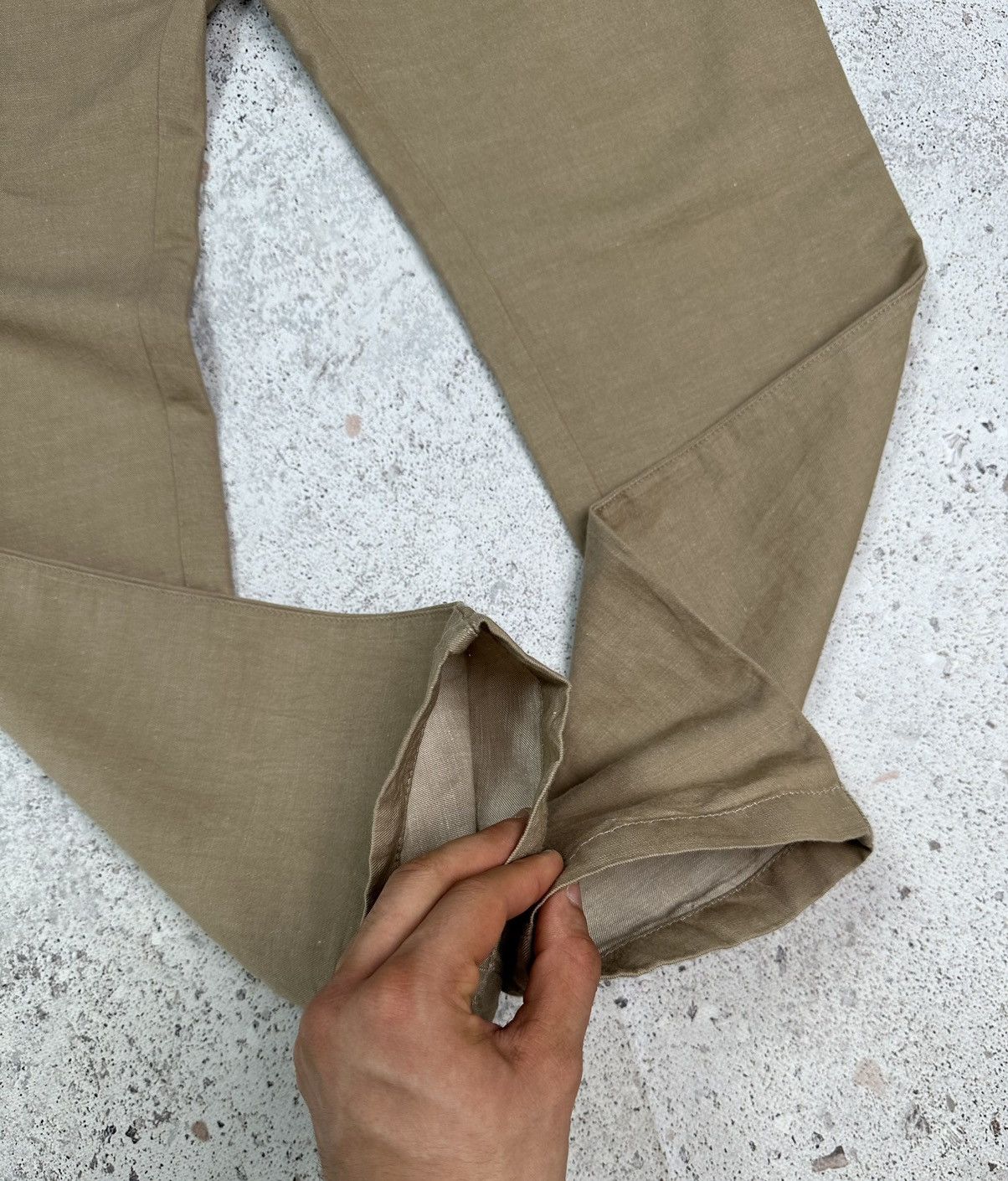 Lacoste Lacoste Cotton-Linen Trousers Men 34 Pants beige M L Size US 34 / EU 50 - 6 Thumbnail