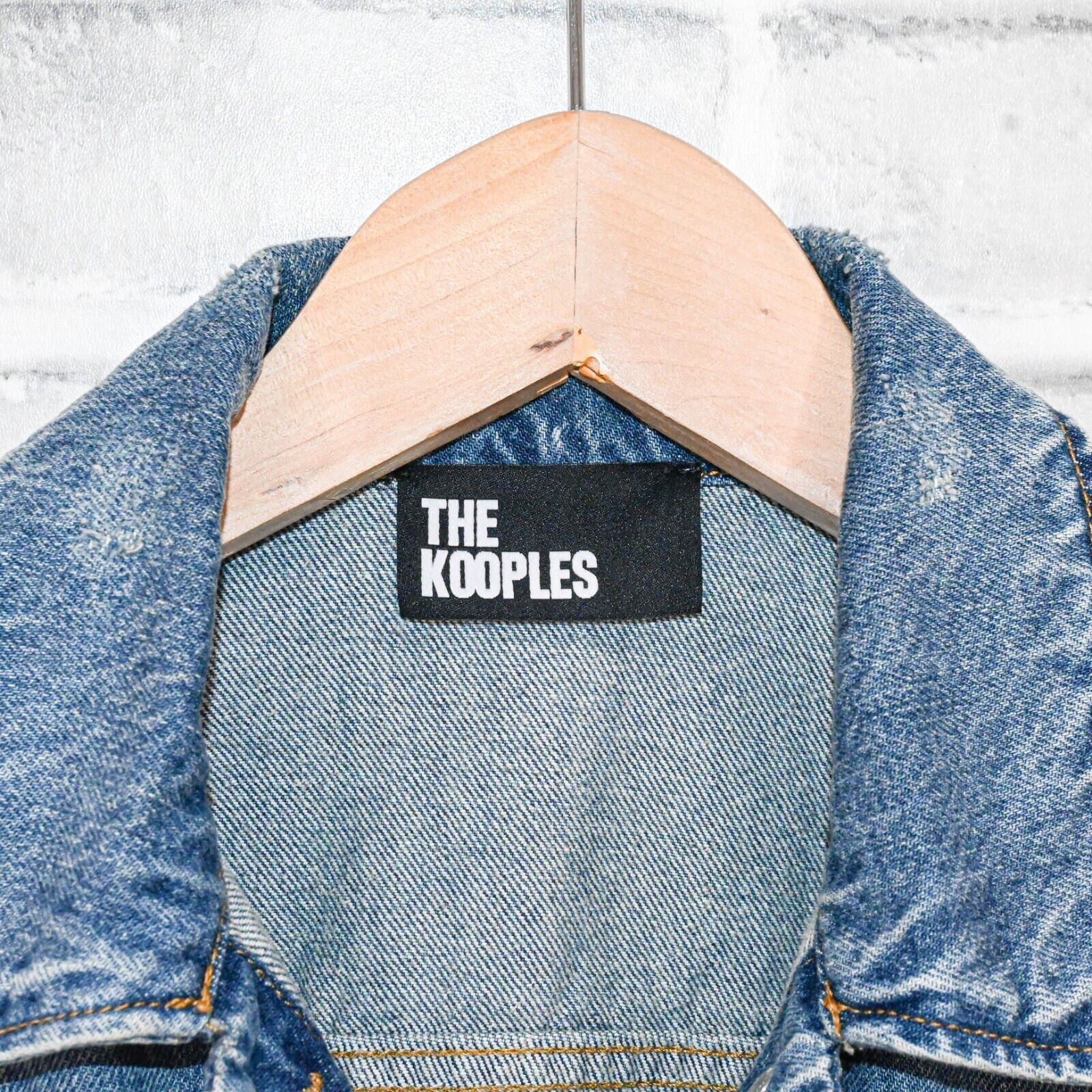 The Kooples The Kooples Women's Cropped Short Blue Denim Jacket size 36 Size XS / US 0-2 / IT 36-38 - 4 Thumbnail