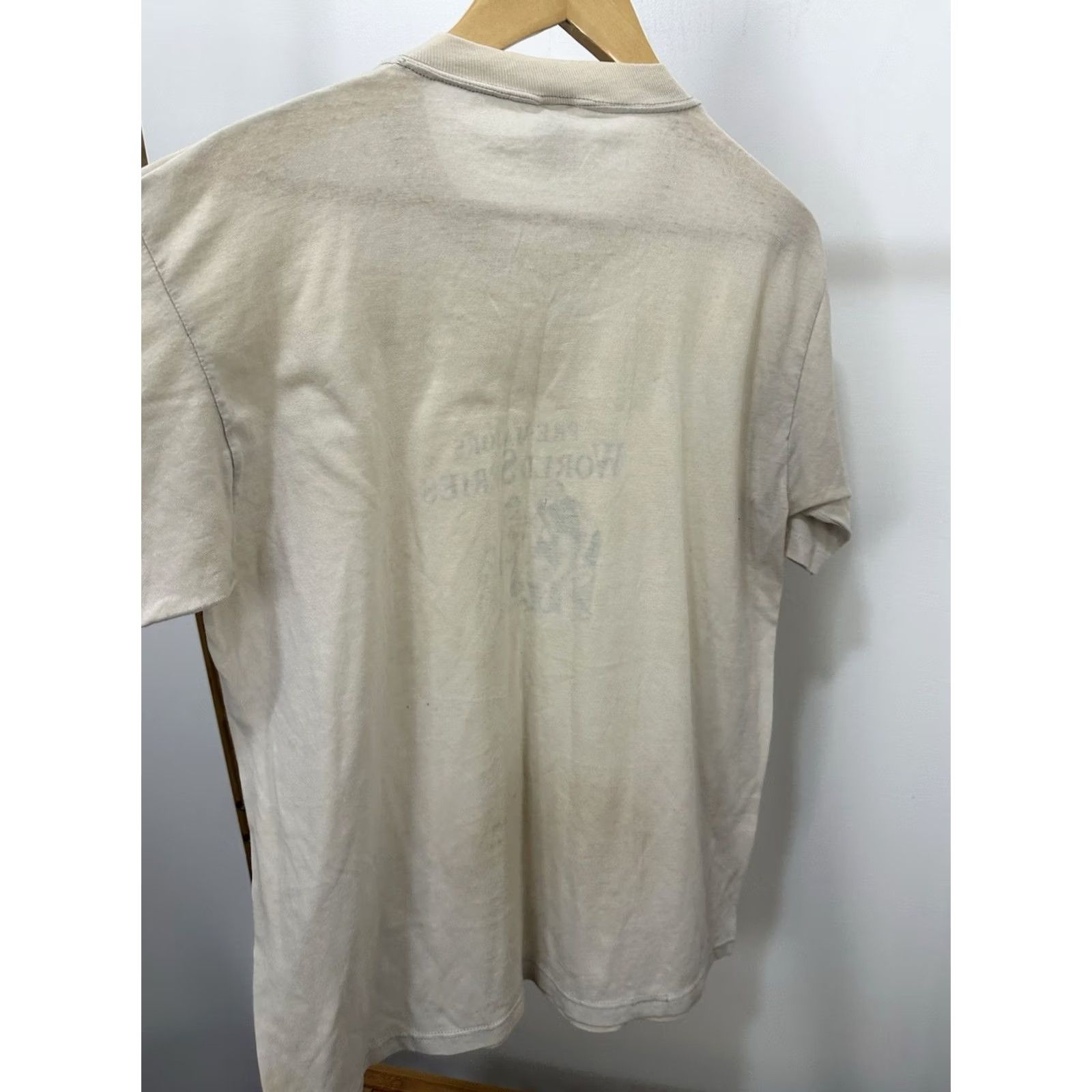 Jerzees VTG 80s Pre-Majors World Series Baseball Paper Thin Worn Burnout T-Shirt L Nike Shirt Mens Crewneck Crewneck? Size US L / EU 52-54 / 3 - 5 Thumbnail