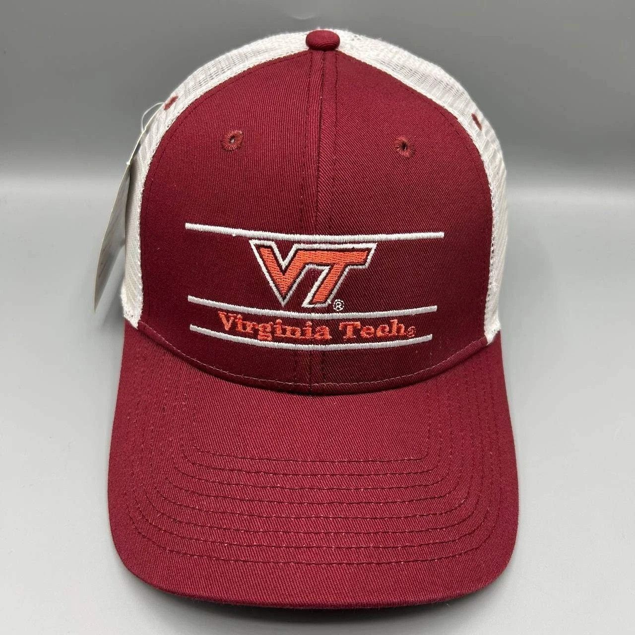 The Game Vintage Virginia Tech Hokies Trucker Hat Men NCAA Snap Back Size ONE SIZE - 1 Thumbnail