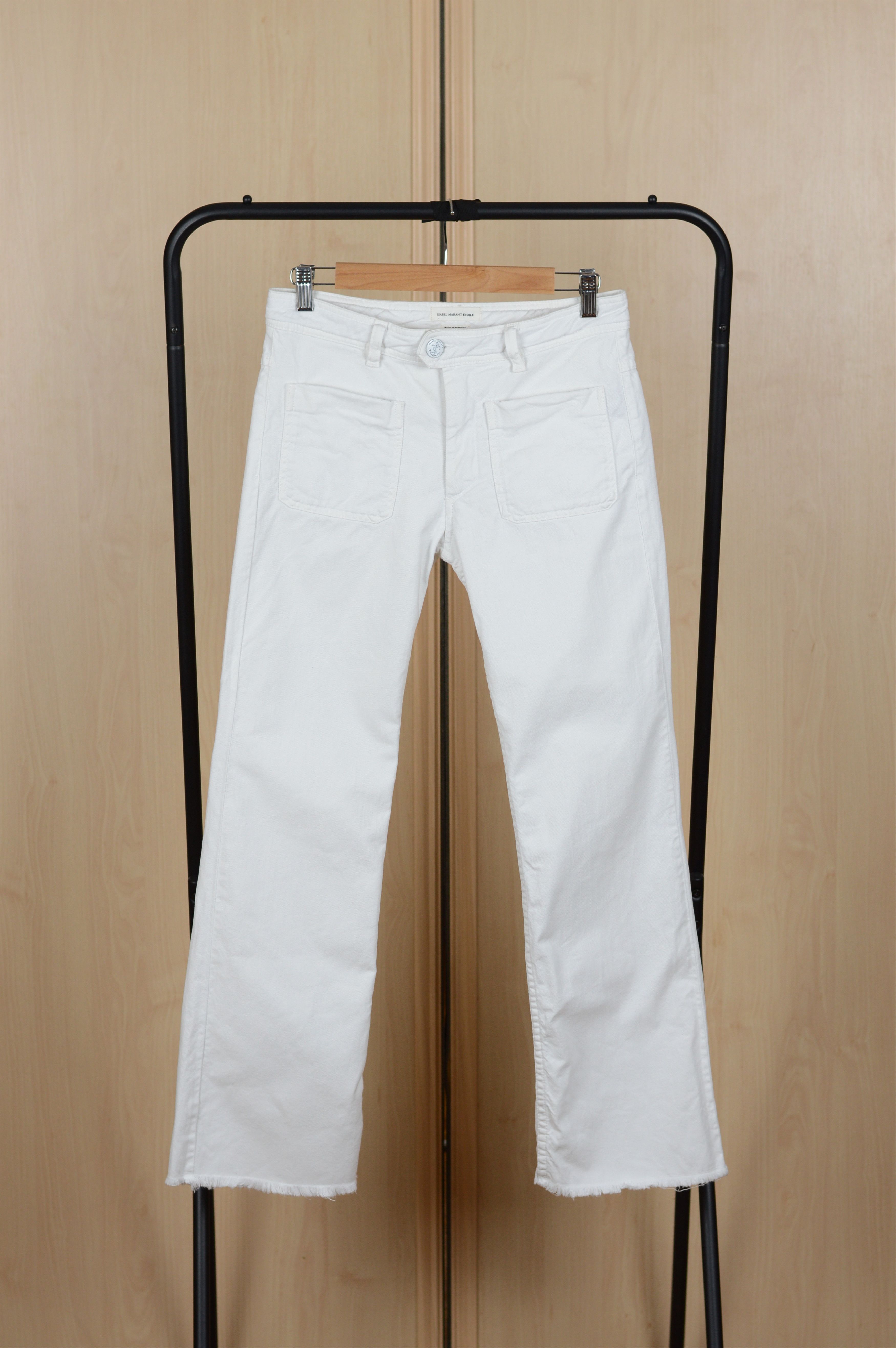 Isabel Marant Etoile Isabel Marant Etoile Pockets Flared White Jeans Pant Size 27" / US 4 / IT 40 - 1 Thumbnail