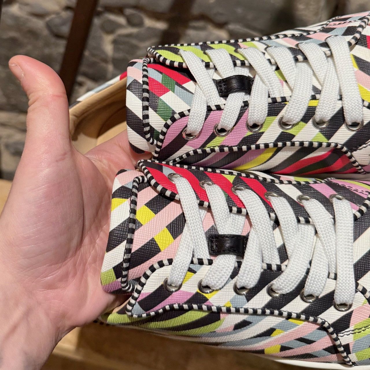 Christian Louboutin Christian Louboutin Coated Canvas Rantulow Sneakers Size US 10.5 / EU 43-44 - 13 Thumbnail