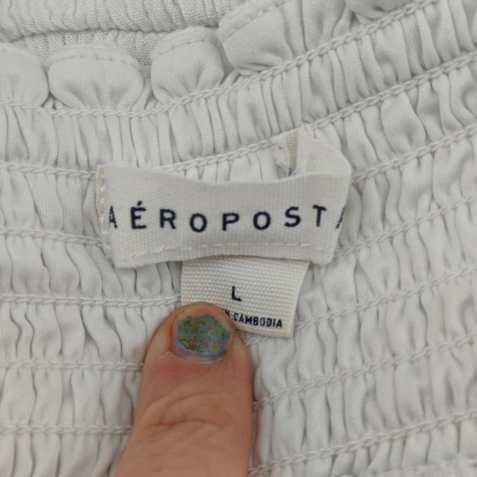 Aeropostale Aeropostale High Waisted Ruffle Skort White Womens Large Size 28" / US 6 / IT 42 - 2 Thumbnail