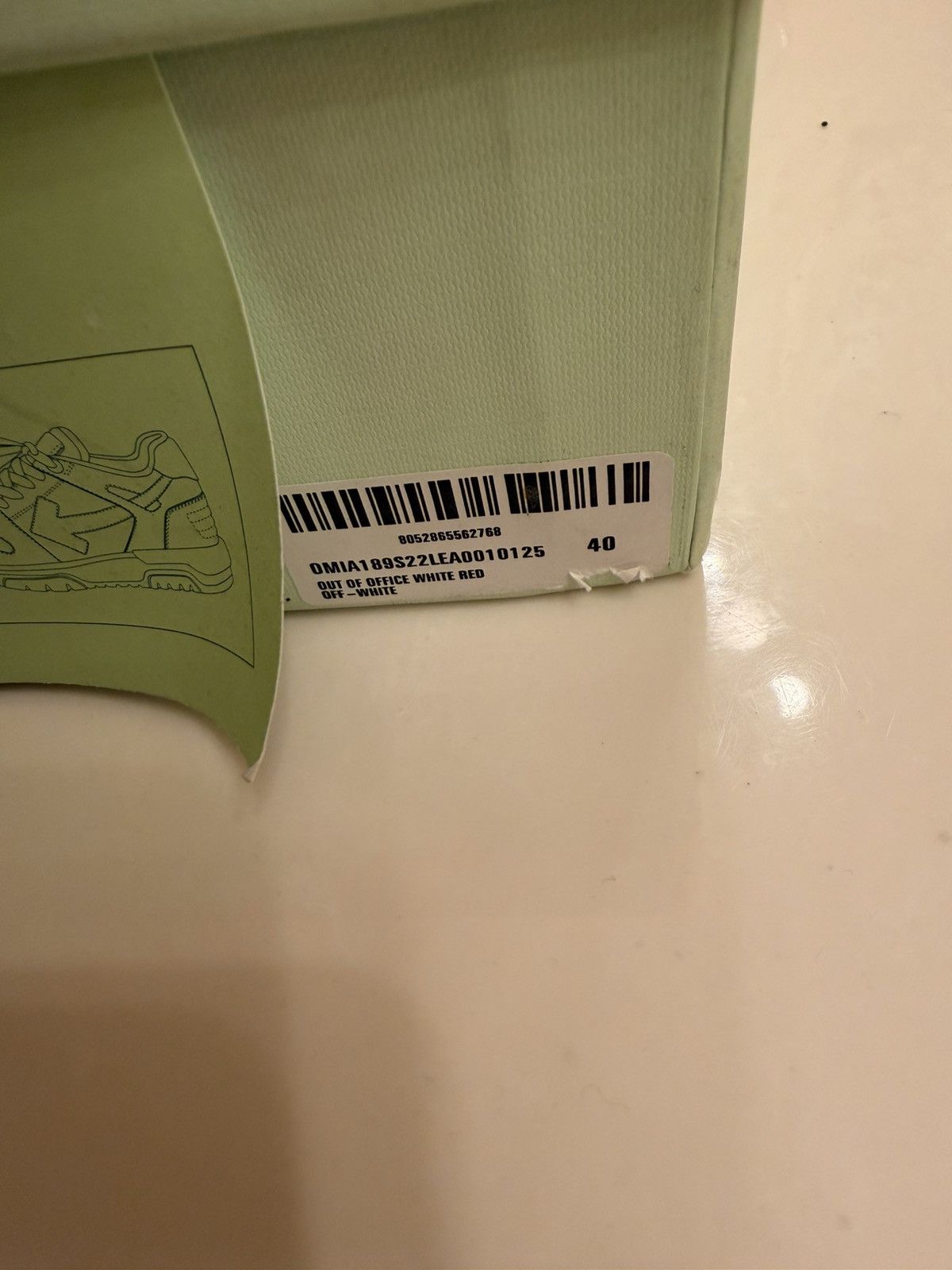 Off-White OFF-WHITE OUT OF OFFICE WHITE RED Size US 8 / EU 41 - 7 Thumbnail