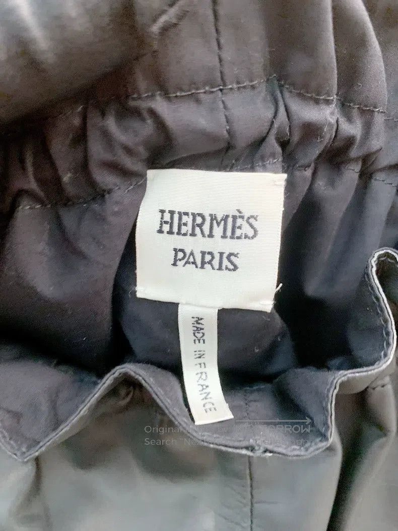 Hermes Hermes Black leather shorts Size 24" / US 00 / IT 34 - 3 Thumbnail