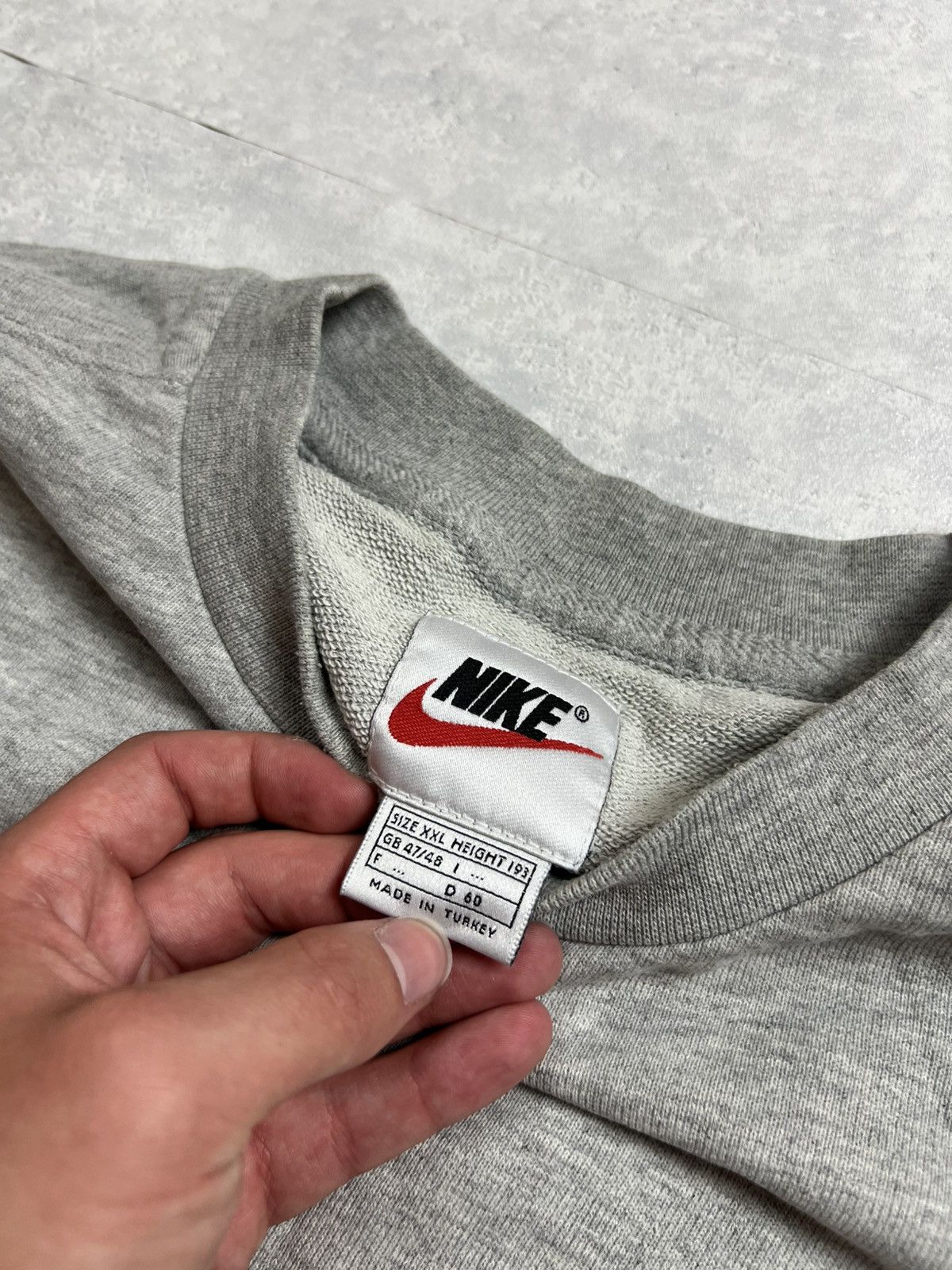 Nike 90s Nike Swoosh Vintage Y2K Oversized Retro Blank Sweatshirt Size US XXL / EU 58 / 5 - 7 Thumbnail