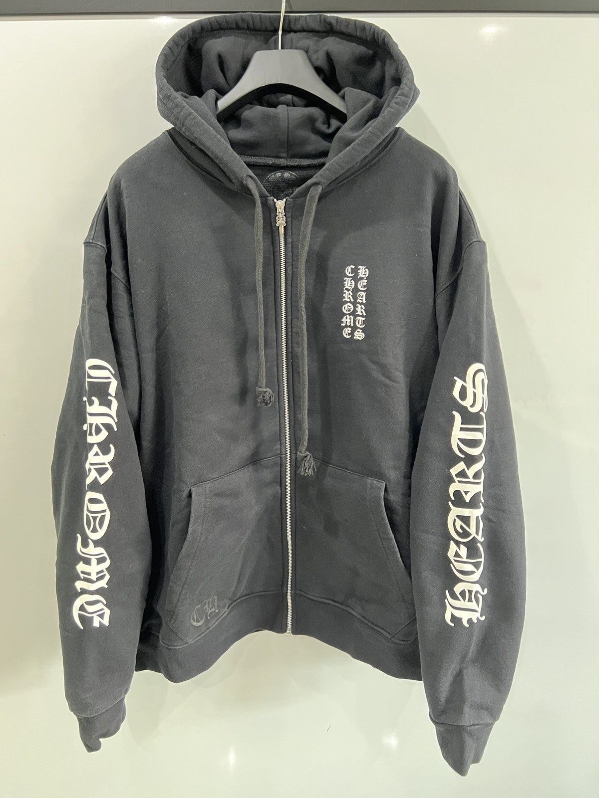 Chrome Hearts CHROME HEARTS ZIP UP HOODIE BLACK Size US XL / EU 56 / 4 - 1 Thumbnail