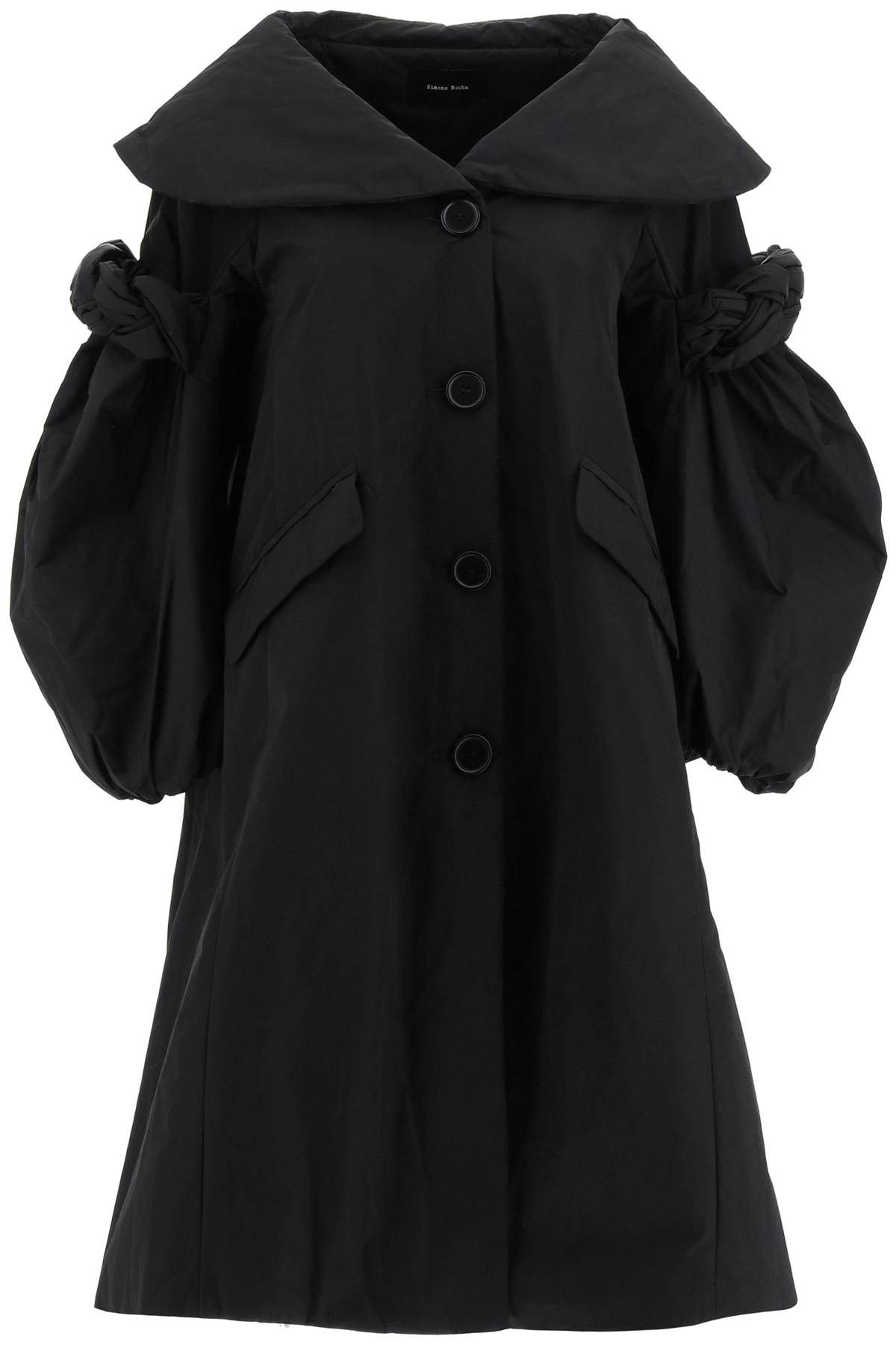 Simone Rocha Simone rocha oversized padded coat with braided details ...