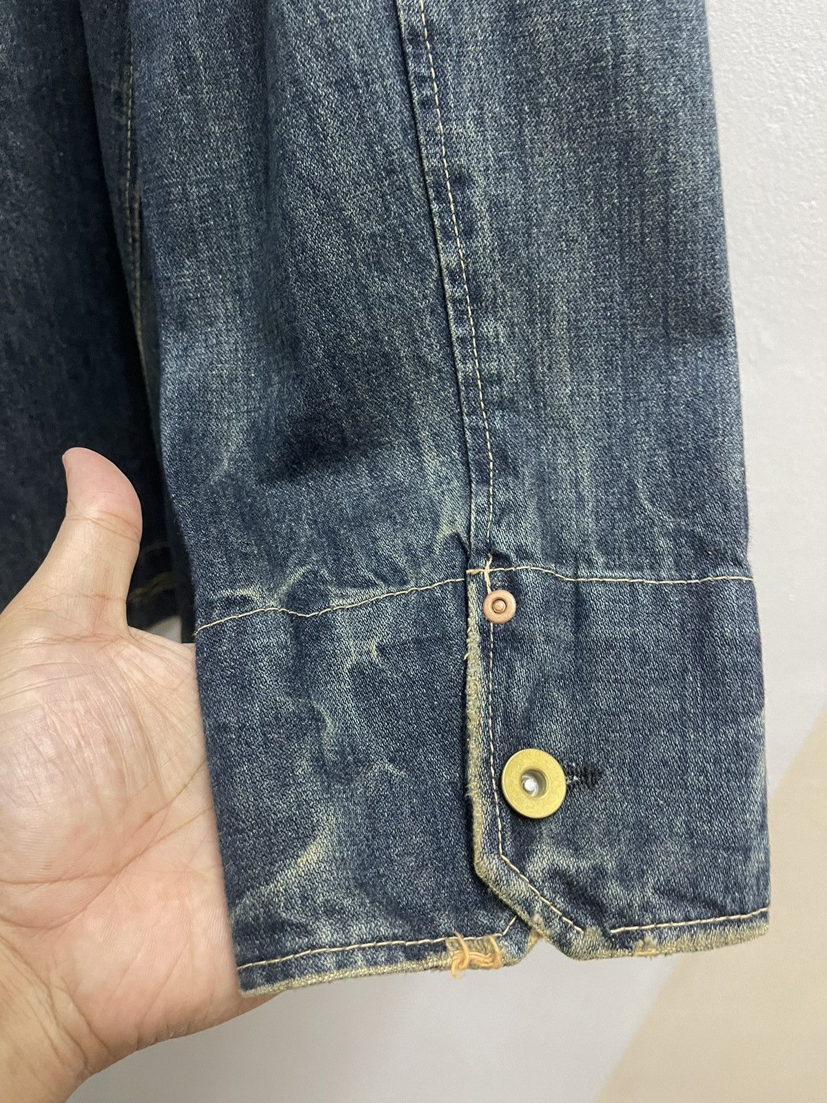 Japanese Brand DISTRESSED DENIM SLOW WEAR STREET FASHION DESIGNER Size US M / EU 48-50 / 2 - 6 Thumbnail