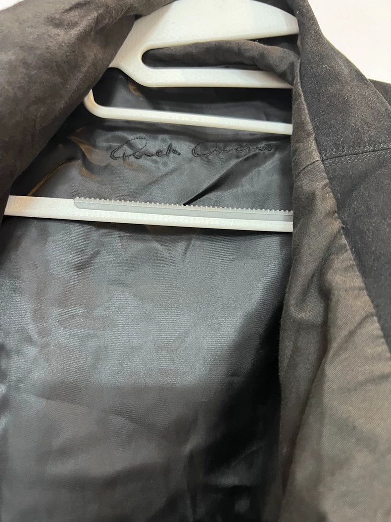 Rick Owens Rick Owens size 4 Black lambskin dovetail standing collar b Size M / US 6-8 / IT 42-44 - 2 Thumbnail