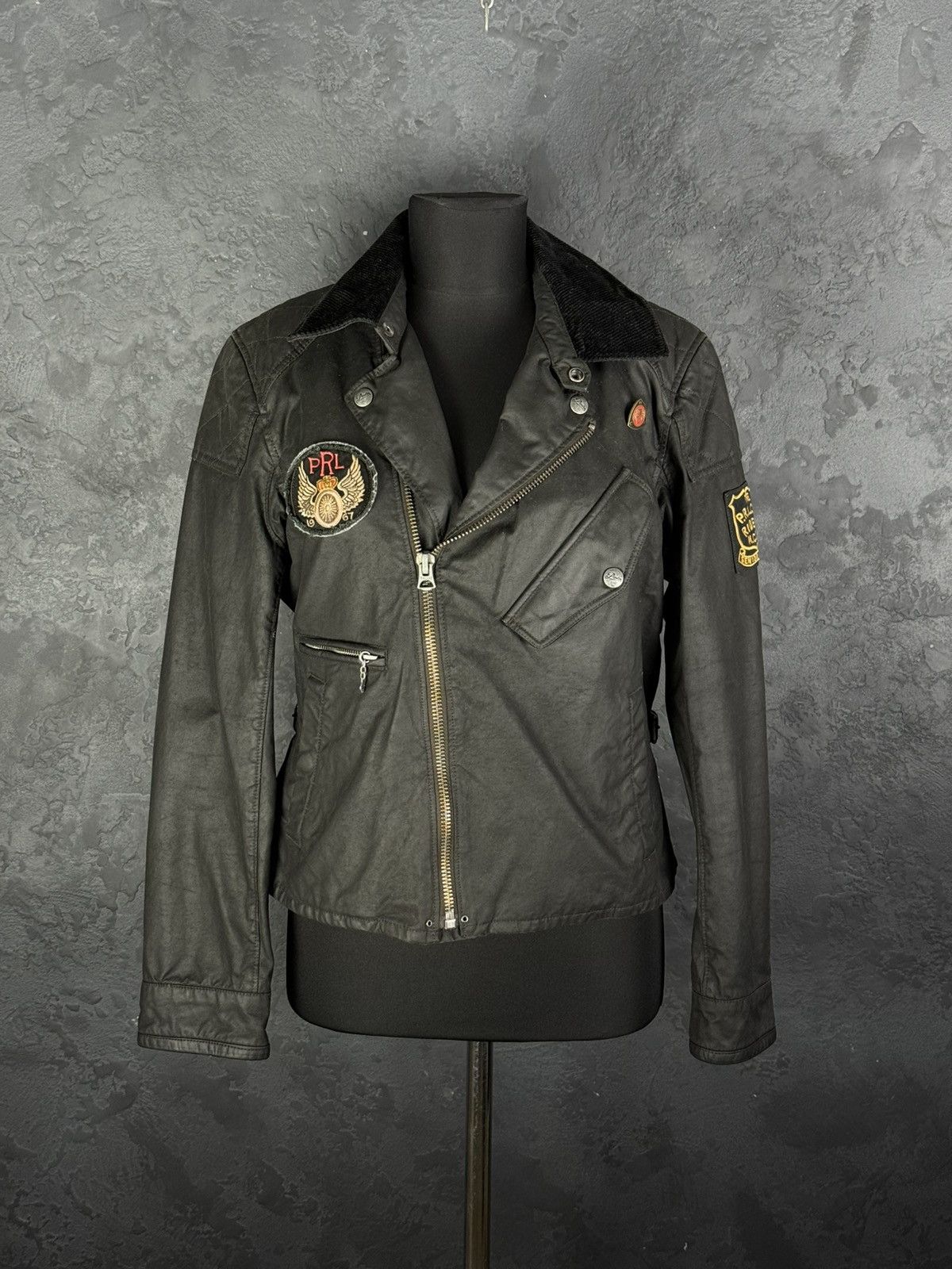 Vintage Polo Ralph Lauren Double Riders Oiled Leather Jacket SizeS-M Size US S / EU 44-46 / 1 - 2 Thumbnail