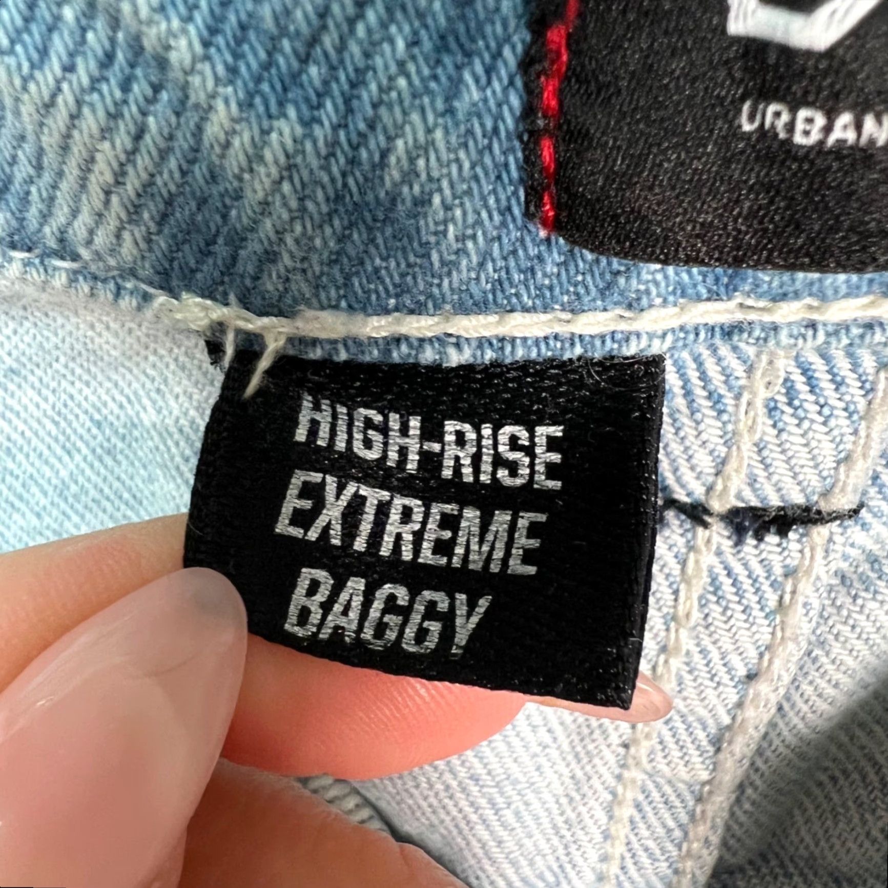 Bdg BDG Womens Jeans High-Rise Light Wash 25 Blue 5-Pocket Wide-Leg Denim 100% Cotton Adult Womens Jeans Size 42" / US 20 - 5 Thumbnail