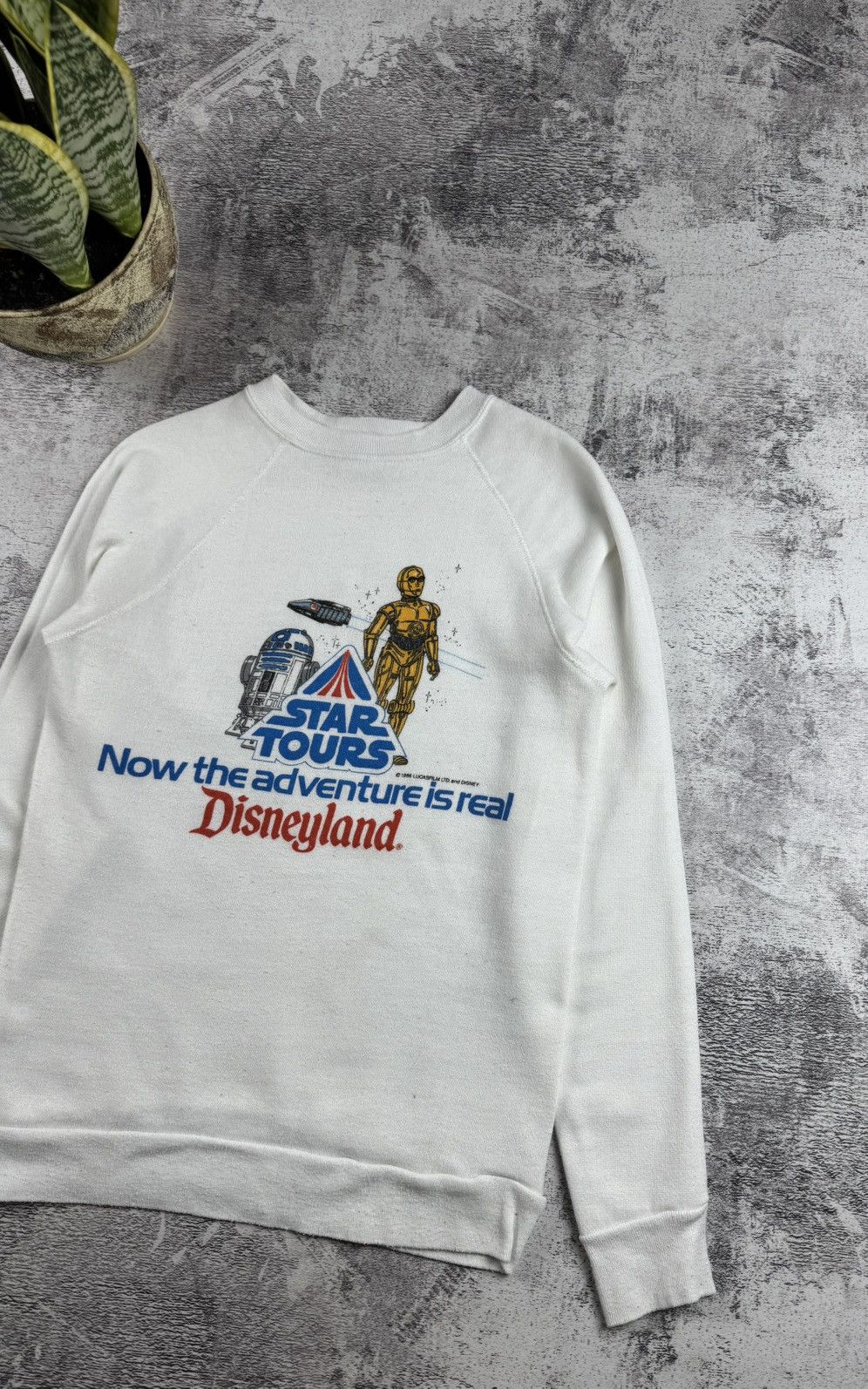 Disney VERY RARE Disney Star Wars 1986 Sweatshirt Hoodie Pullover Size US S / EU 44-46 / 1 - 3 Thumbnail