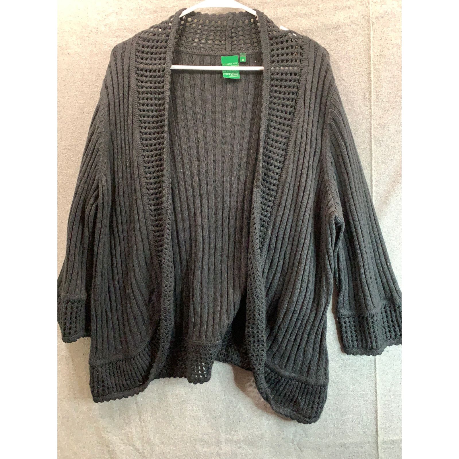 Other Everyday Clothing Cardigan Black Shirt Women Size 1X Size XL / US 12-14 / IT 48-50 - 1 Thumbnail