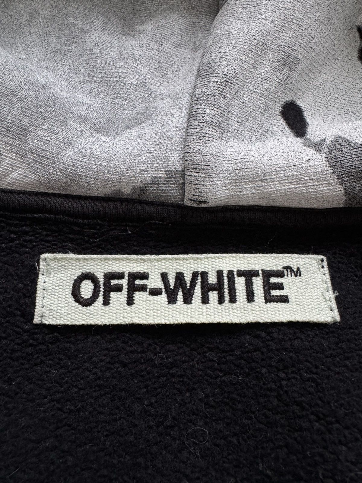 Japanese Brand × Off-White Off-White Oversized Liquid Spots Zip Hoodie Size US XS / EU 42 / 0 - 14 Thumbnail