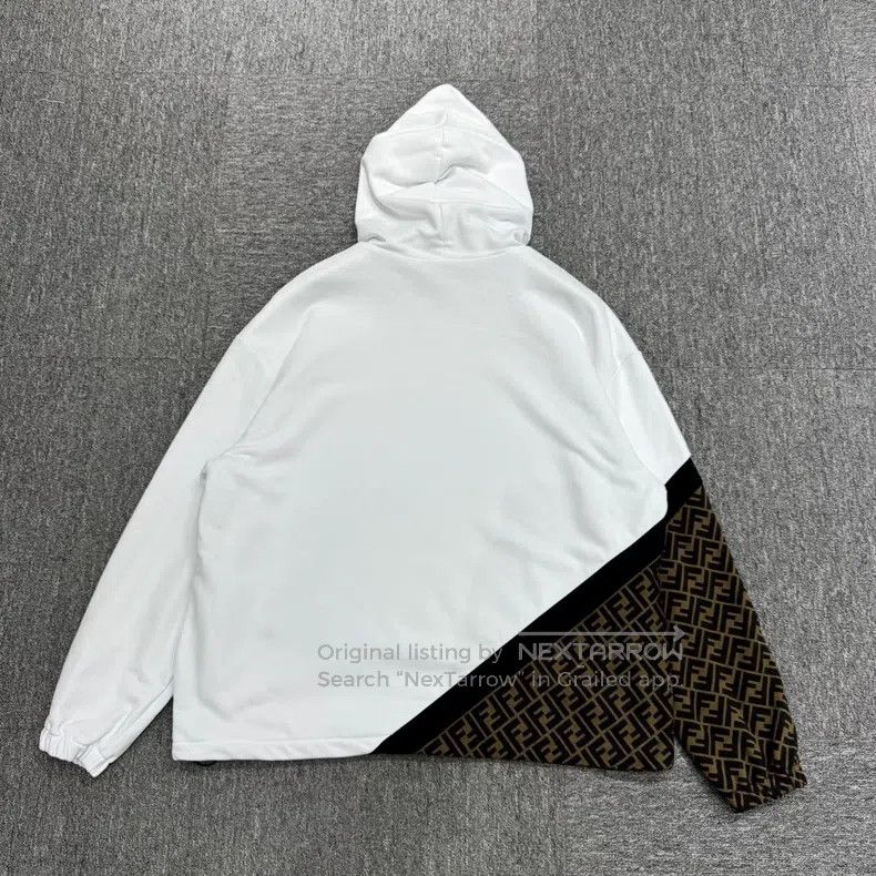 Fendi Fendi Monogram Patchwork Hoodie Size US XL / EU 56 / 4 - 5 Thumbnail