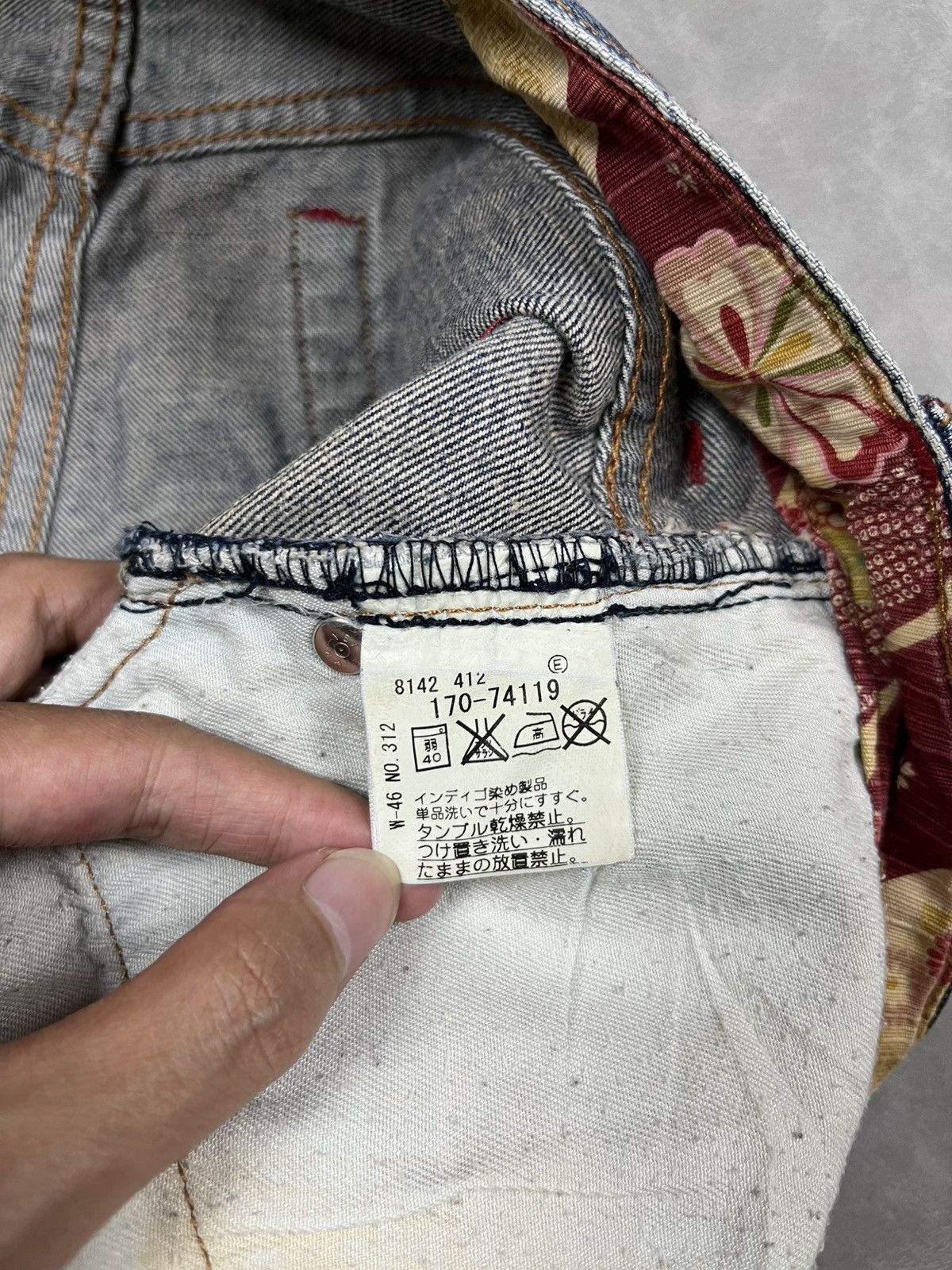 Takeo Kikuchi 90s Takeo Kikuchi floral denim pants Size US 31 - 12 Thumbnail