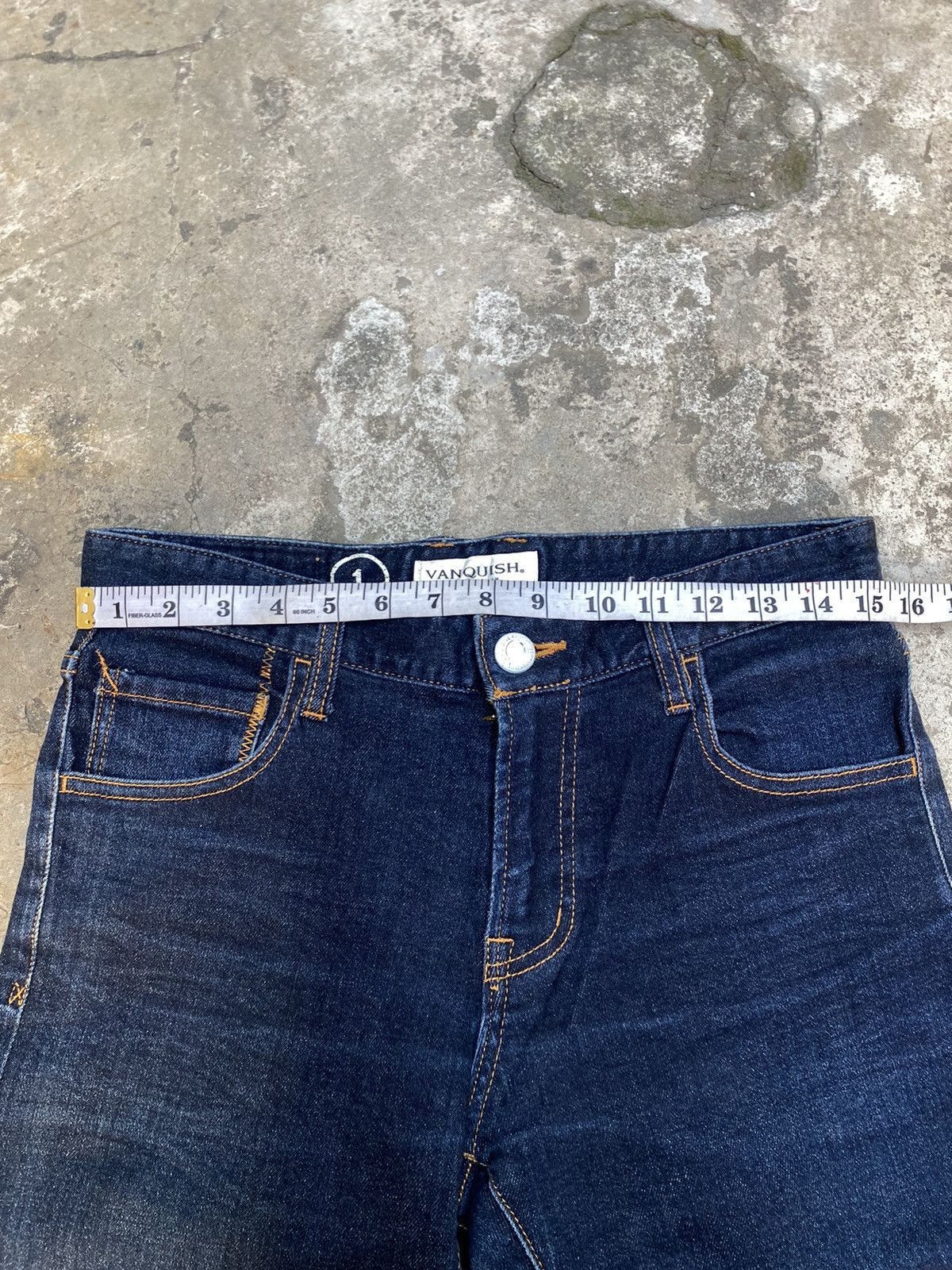 Vanquish Vanquish Tokyo Japan Deep Blue Wash Slim Jeans Size US 30 / EU 46 - 7 Thumbnail