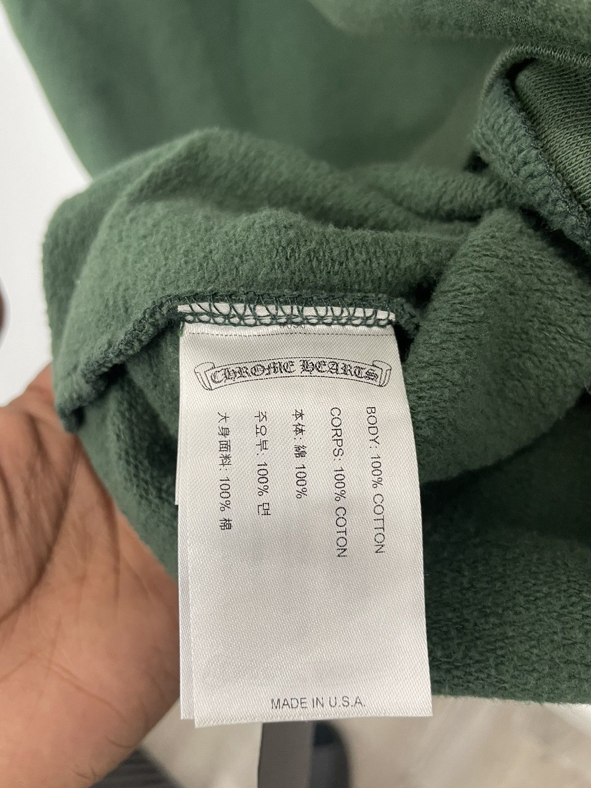 Chrome Hearts Chrome Hearts T-Bar logo Hoodie Dark Green Size US XL / EU 56 / 4 - 9 Thumbnail
