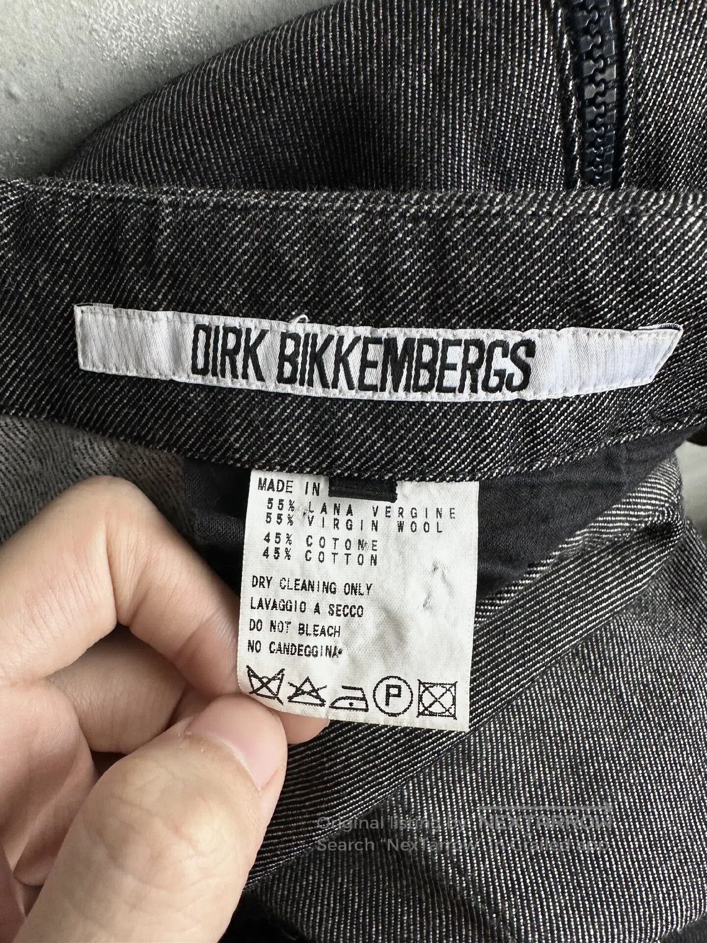 Dirk Bikkembergs BIKKEMBERGS 90s-style long pants with bilateral zippers| Size US 30 / EU 46 - 5 Thumbnail