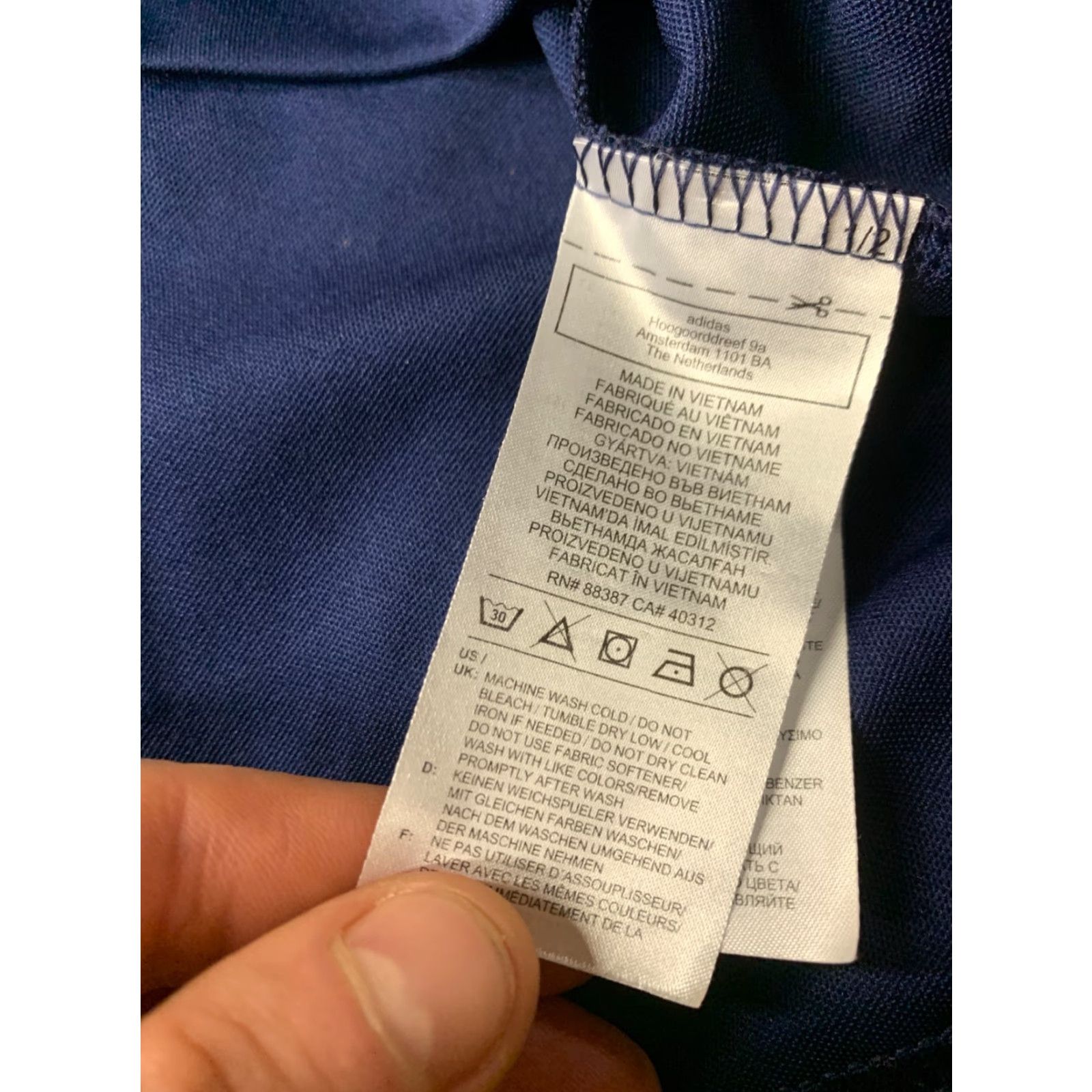 Adidas ADIDAS COLLEGIATE PERFORMANCE POLO SHIRT JERSEY XL Men's Navy Blue and White Training 2020 Size US XL / EU 56 / 4 - 6 Thumbnail