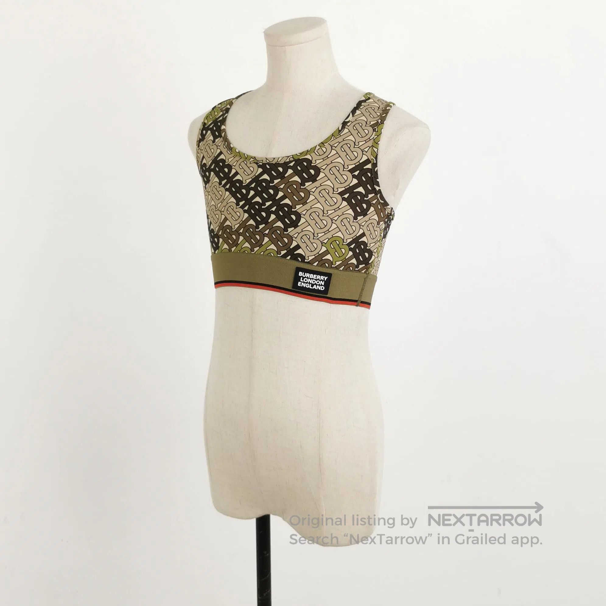 Burberry Burberry Color Block TB Logo Crop Top . Size US XXS / EU 40 - 2 Thumbnail