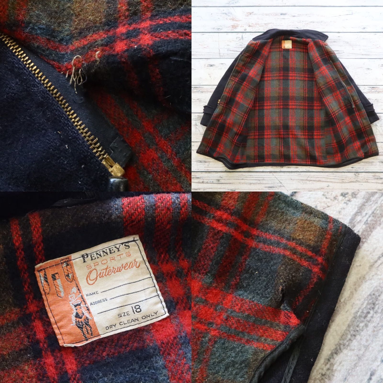 Vintage VINTAGE Penny's Coat Outerwear Duffle Coat Mens Size 18 Blue Wool Trench Coat Size US XXL / EU 58 / 5 - 9 Thumbnail