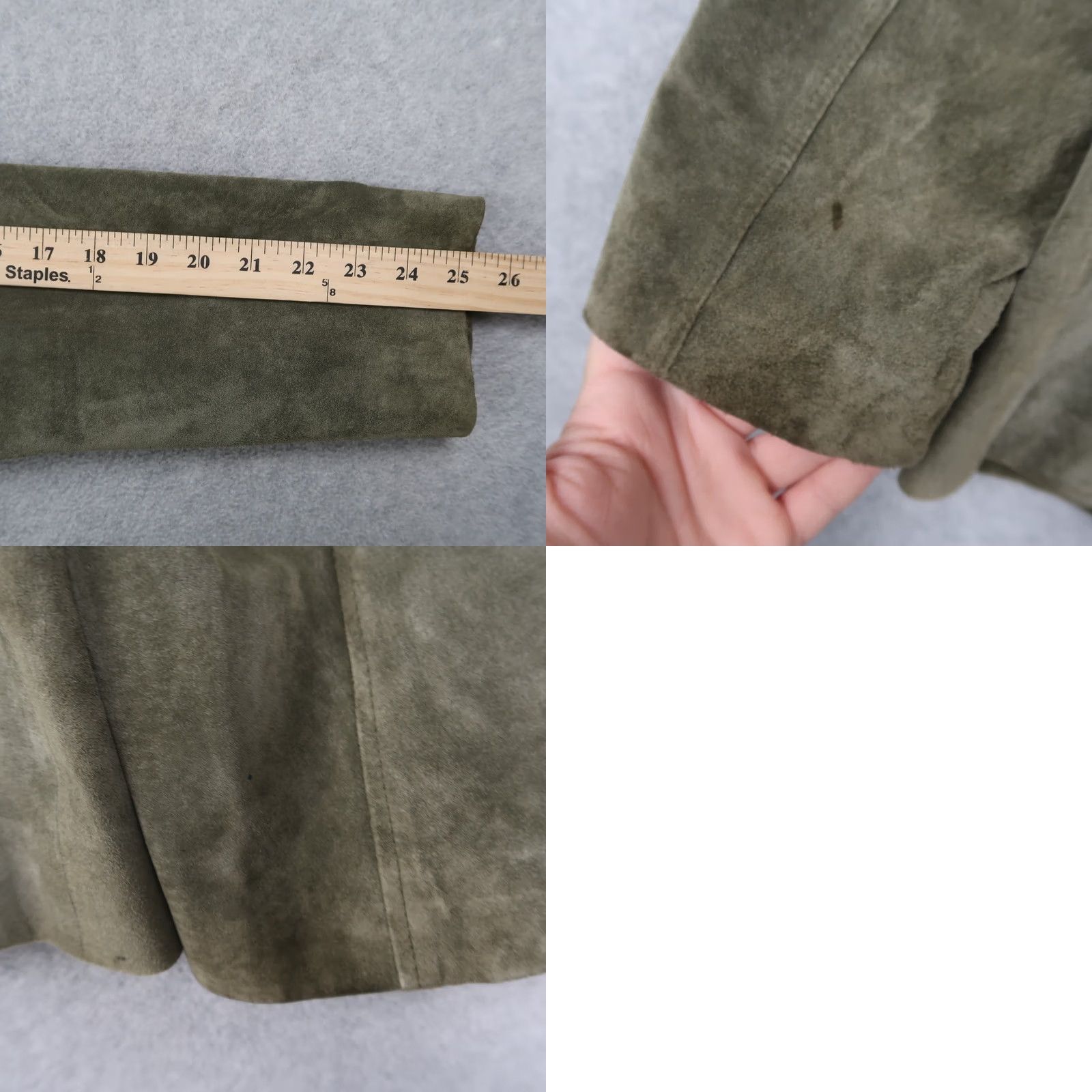 Eddie Bauer Eddie Bauer Jacket Seattle Suede Leather Full Zip Washable Green Size Large L Womens Regular Jacket Main Selling Point Solid Green 90s? Size L / US 10 / IT 46 - 9 Thumbnail