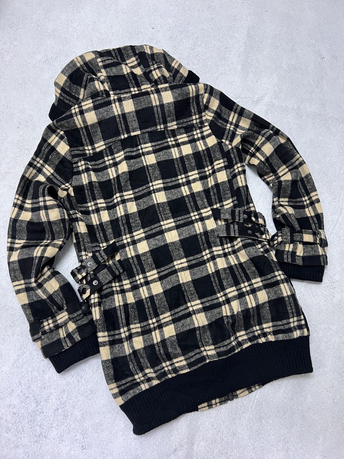 Dig Deep 525. Dig Deep Black Label Plaid Hooded Jacket Size M / US 6-8 / IT 42-44 - 2 Thumbnail