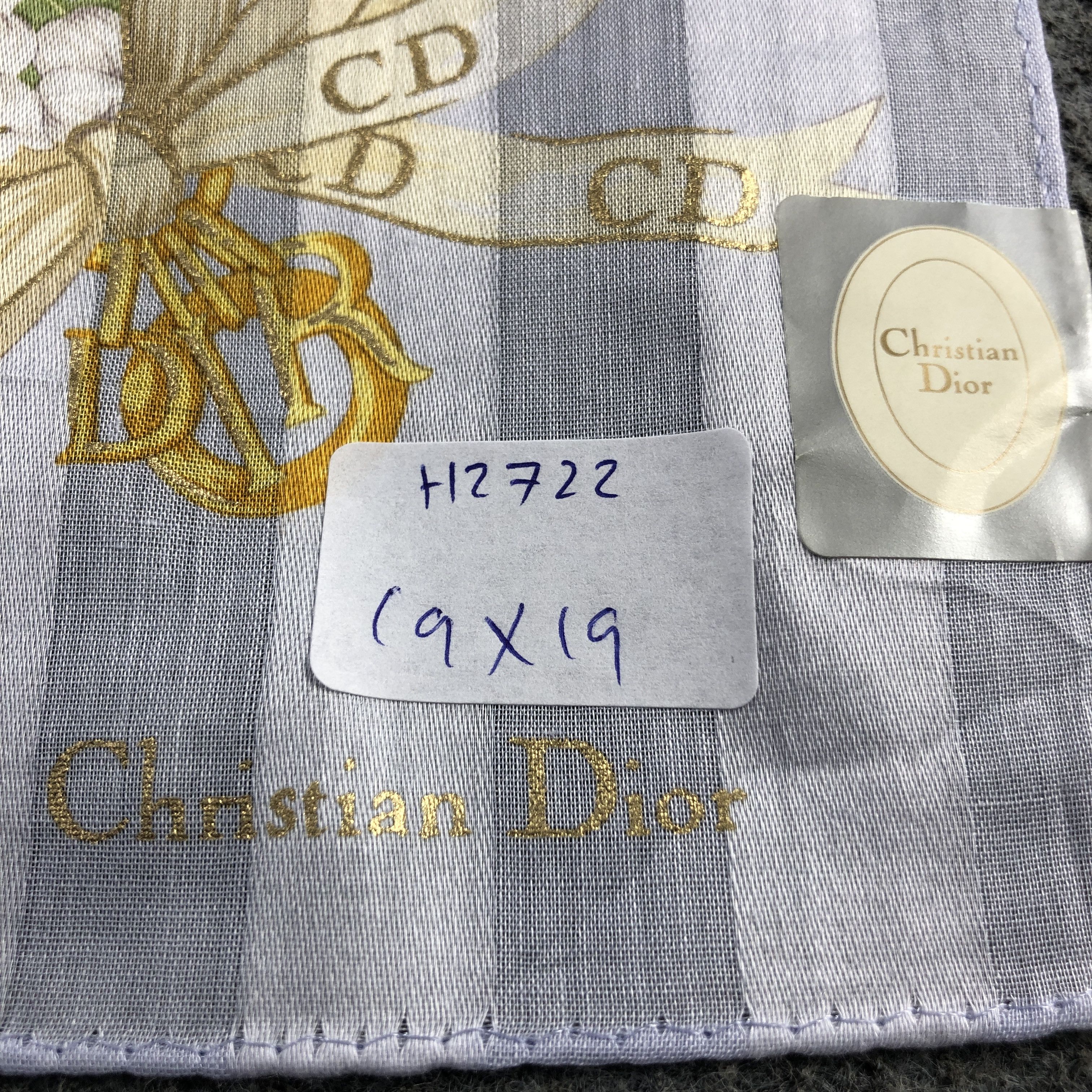Christian Dior Monsieur Christian Dior Handkerchief Neckerchief Bandana H2722 Size ONE SIZE - 7 Thumbnail