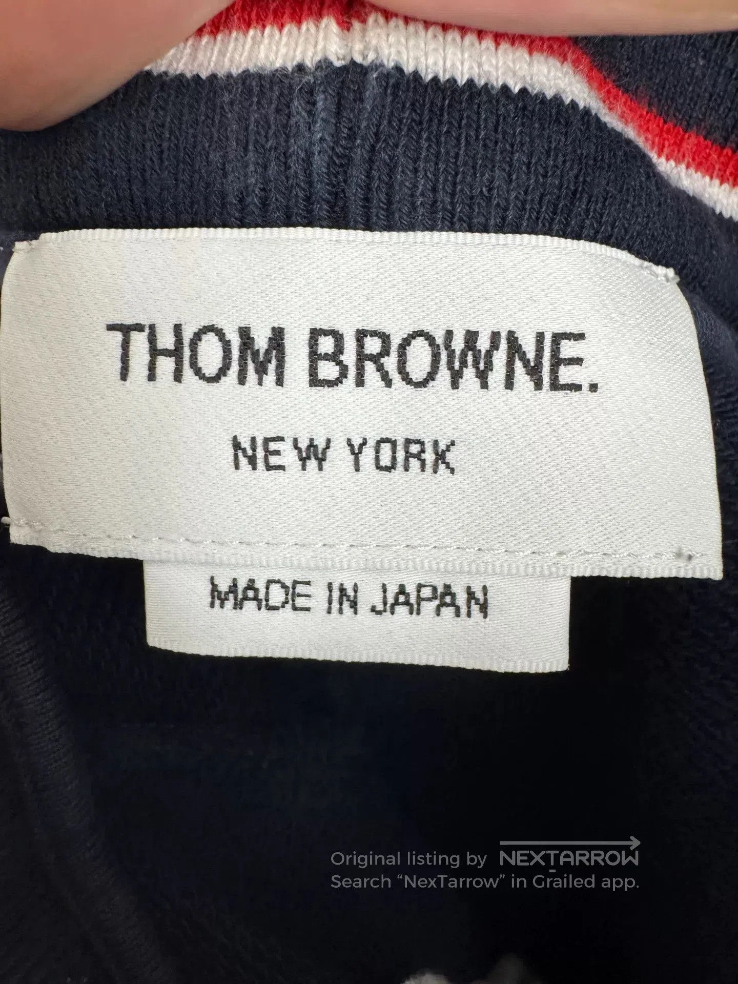 Thom Browne Thom Browne Navy Knit Four-Stripe Shorts. Size US 26 / EU 42 - 4 Thumbnail