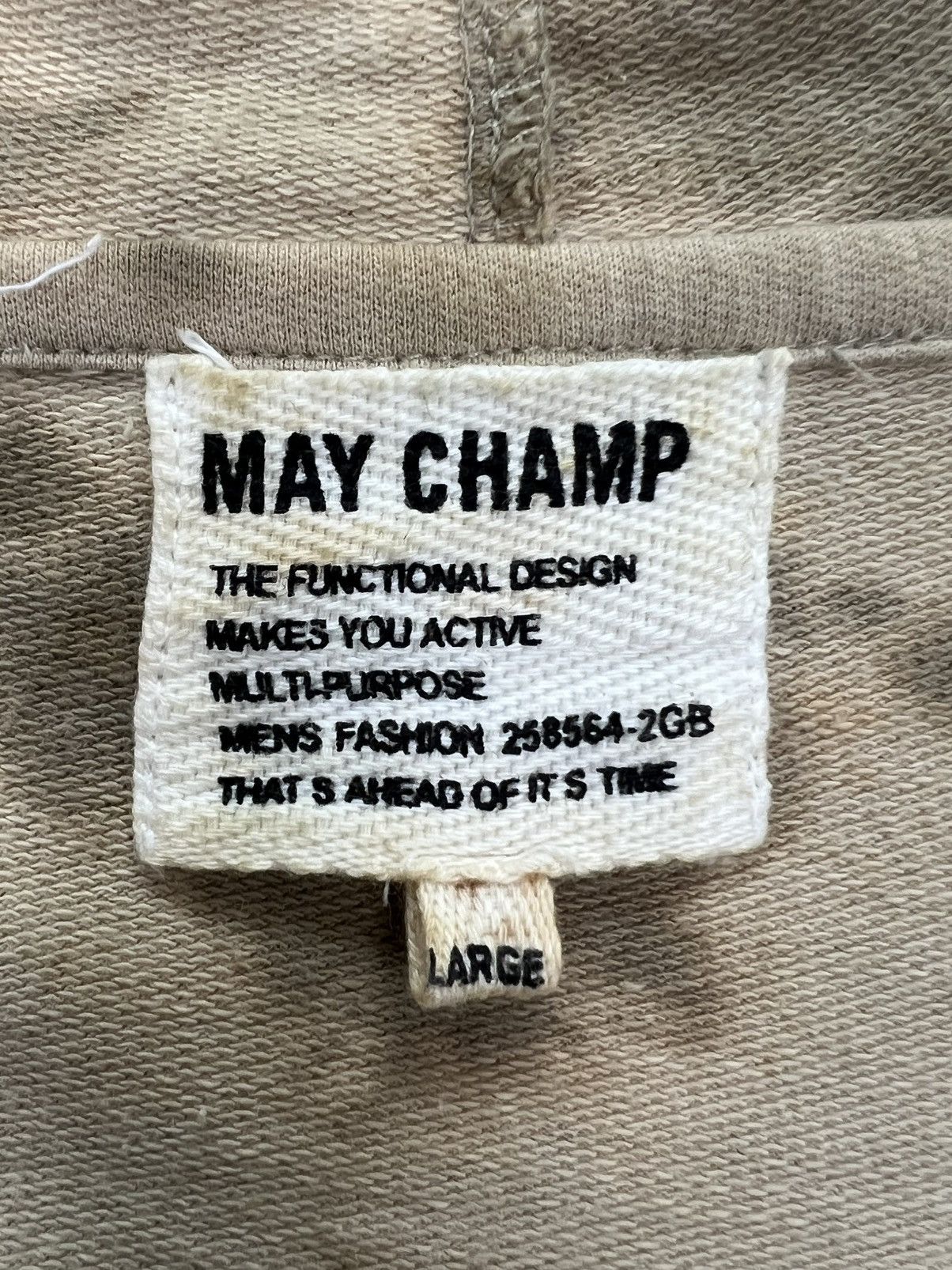 Japanese Brand May Champ Bleached Distressed Sleeveless Hoodie Size US M / EU 48-50 / 2 - 7 Thumbnail
