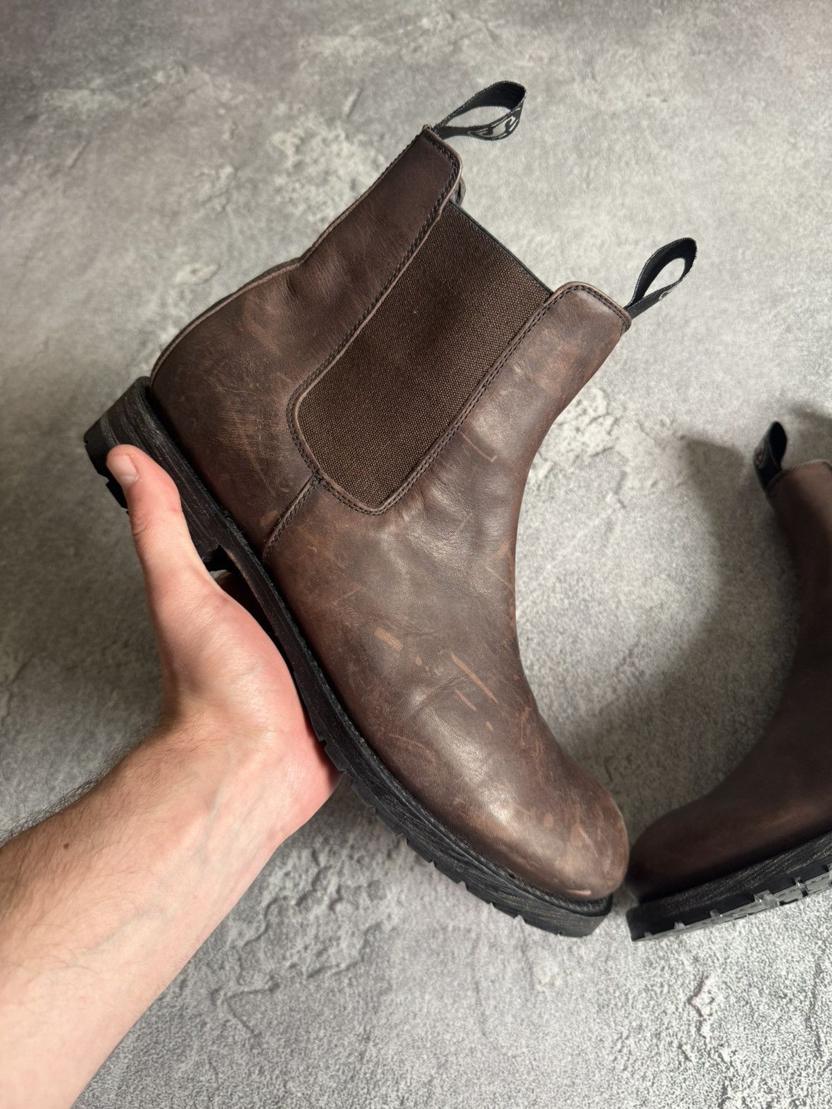 Sendra Sendra 44size Chelsea leather brown shoes boots western 00s Size US 11 / EU 44 - 7 Thumbnail
