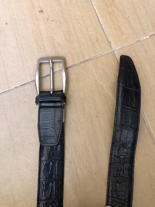Genuine Leather Vintage Genuine Leather Buckle Belt Size ONE SIZE - 5 Thumbnail