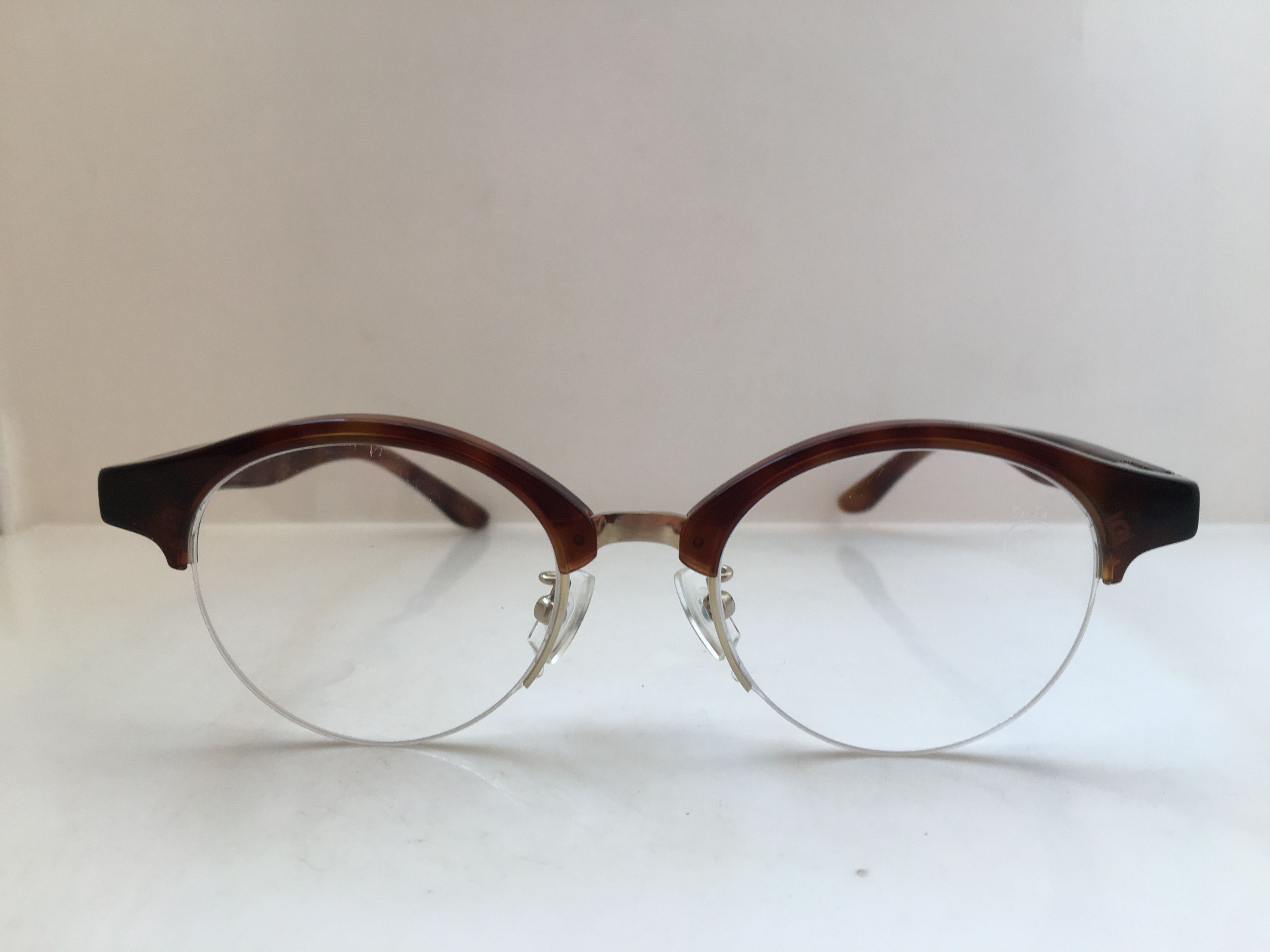 Other Glasogon ARTSTOCRST Half Rim Round RX Eyeglasses Frame | Grailed