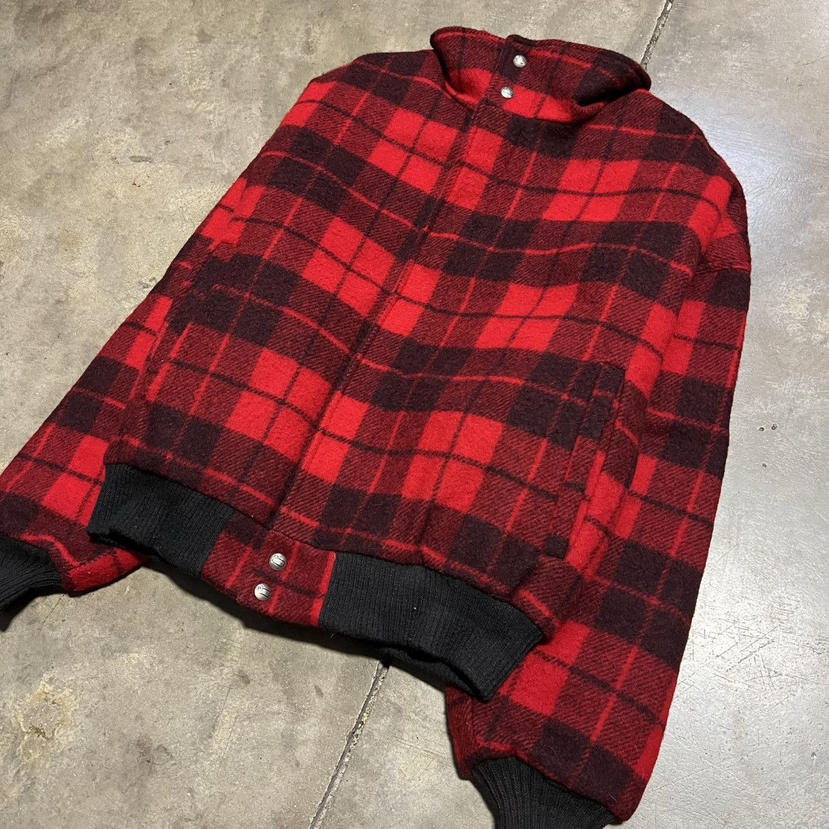 Woolrich Woolen Mills Vintage Woolrich Buffalo Plaid Wool Bomber Jacket USA 90s Size US M / EU 48-50 / 2 - 4 Thumbnail
