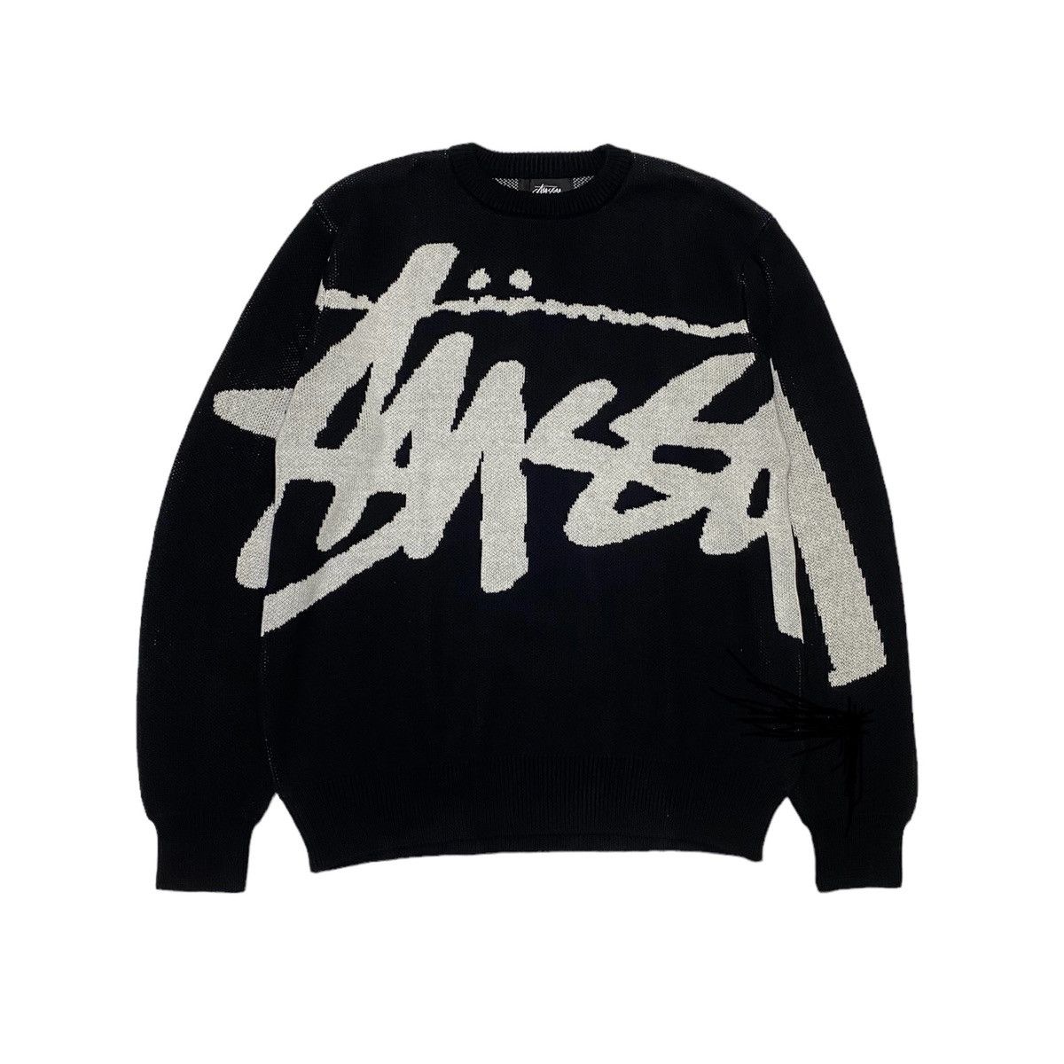 Stussy Gothic Sweater Black | Grailed