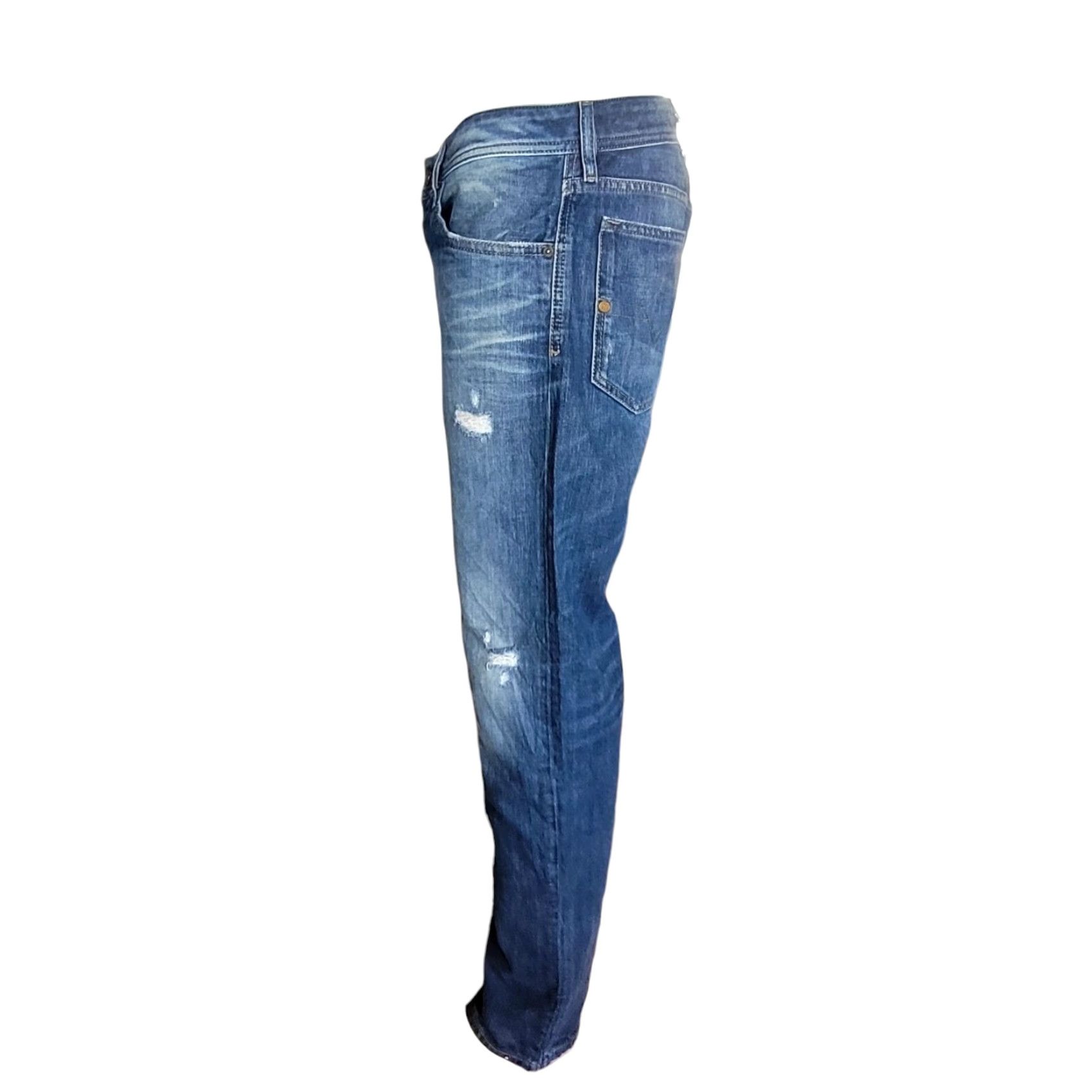 Diesel Diesel Waykee Jeans W34 L32 – Wash 0837A, Regular Straight, Blue, Men – Diesel Waykee Jeans W34 L32 Size US 34 / EU 50 - 3 Thumbnail
